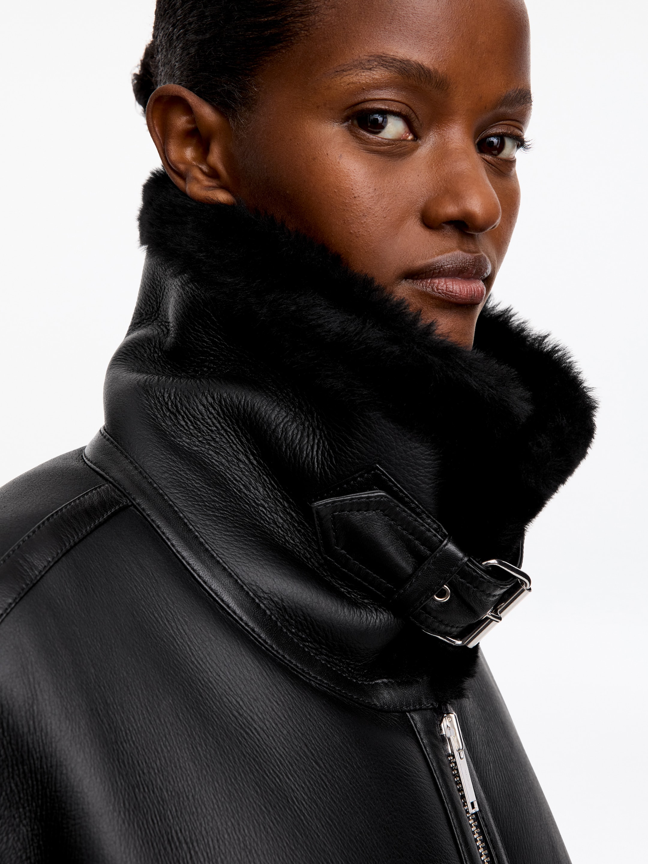 Oversized Leather Jacket - Black - Oversized - women - StillMedia/Lookbook - 5