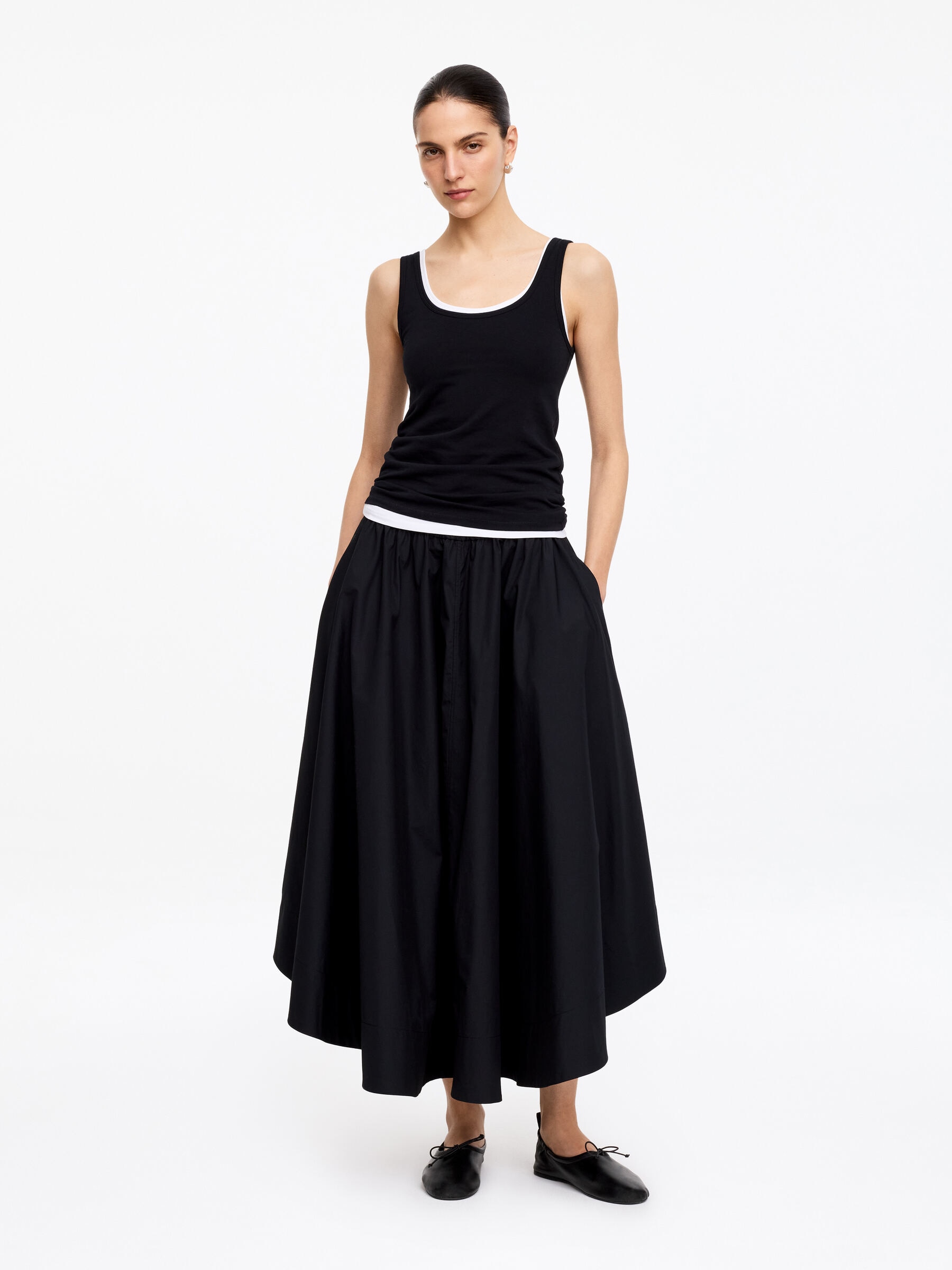 Bailarinas deportivas de cuero - Negro - Women - StillMedia/Lookbook - 7