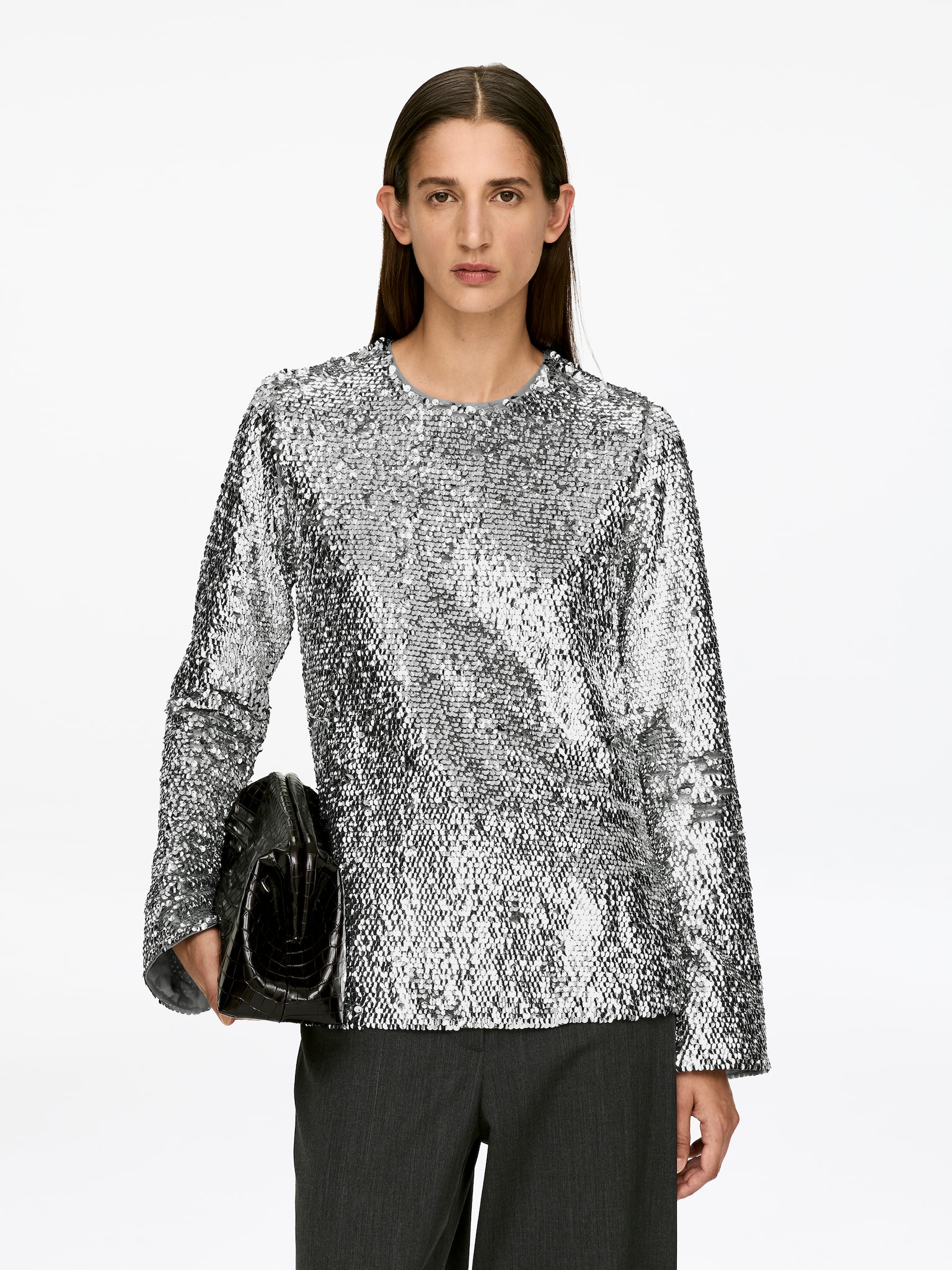 Paljettopp - Silver - 1