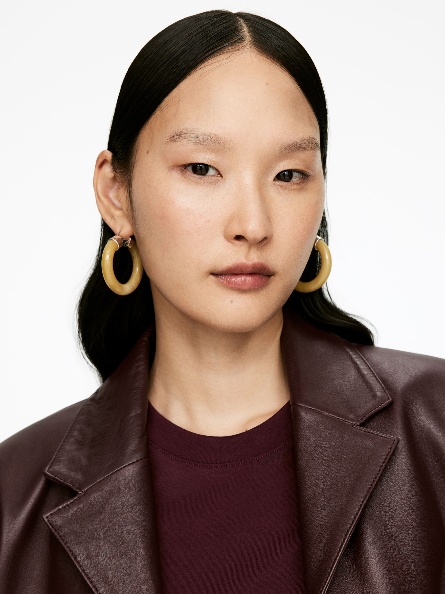 LILY Signature T-Shirt - Burgundy - Regular fit - Women - StillMedia/Lookbook - 3