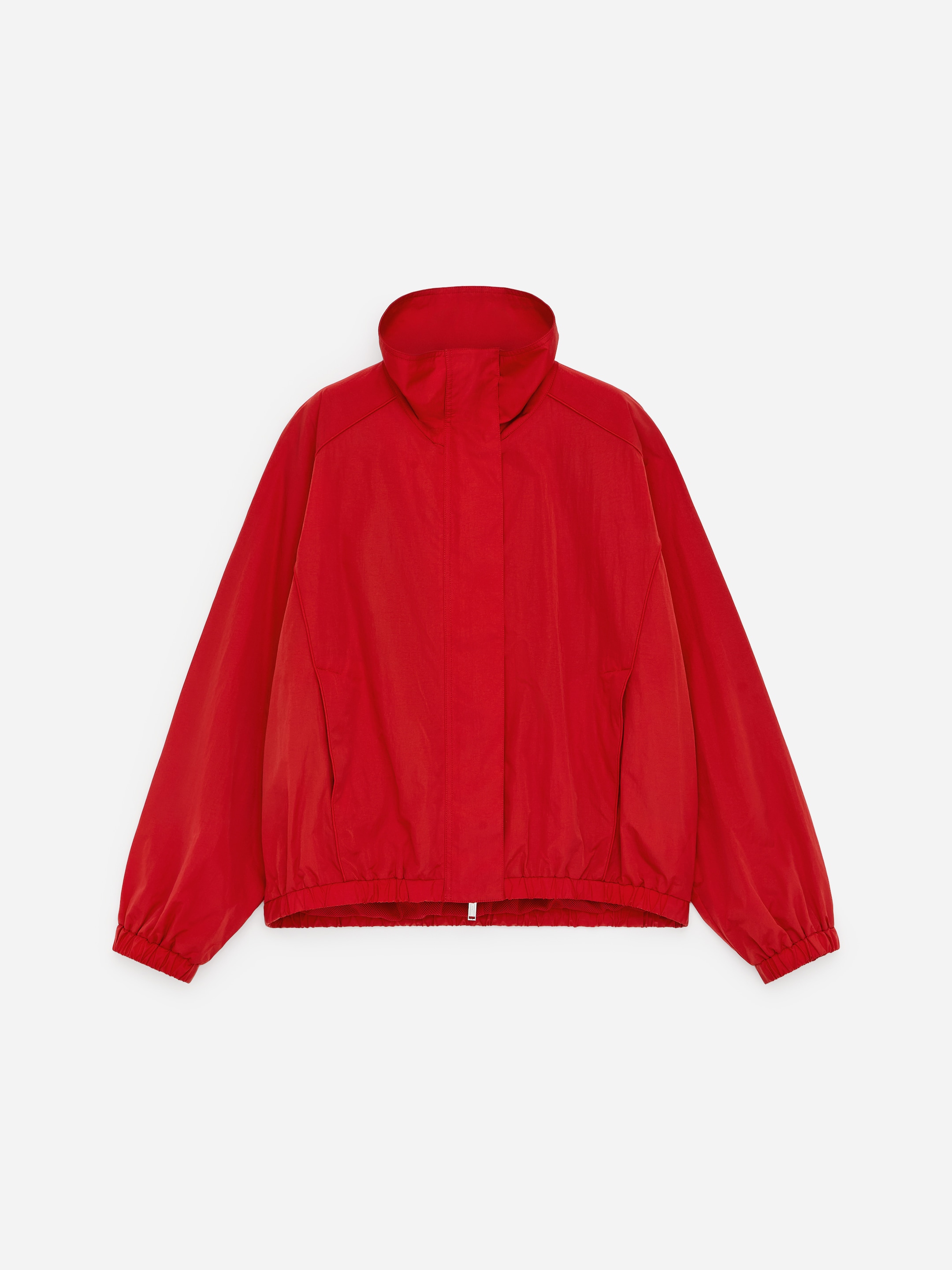 Funnel-Neck Nylon Jacket-#BE0921-18576