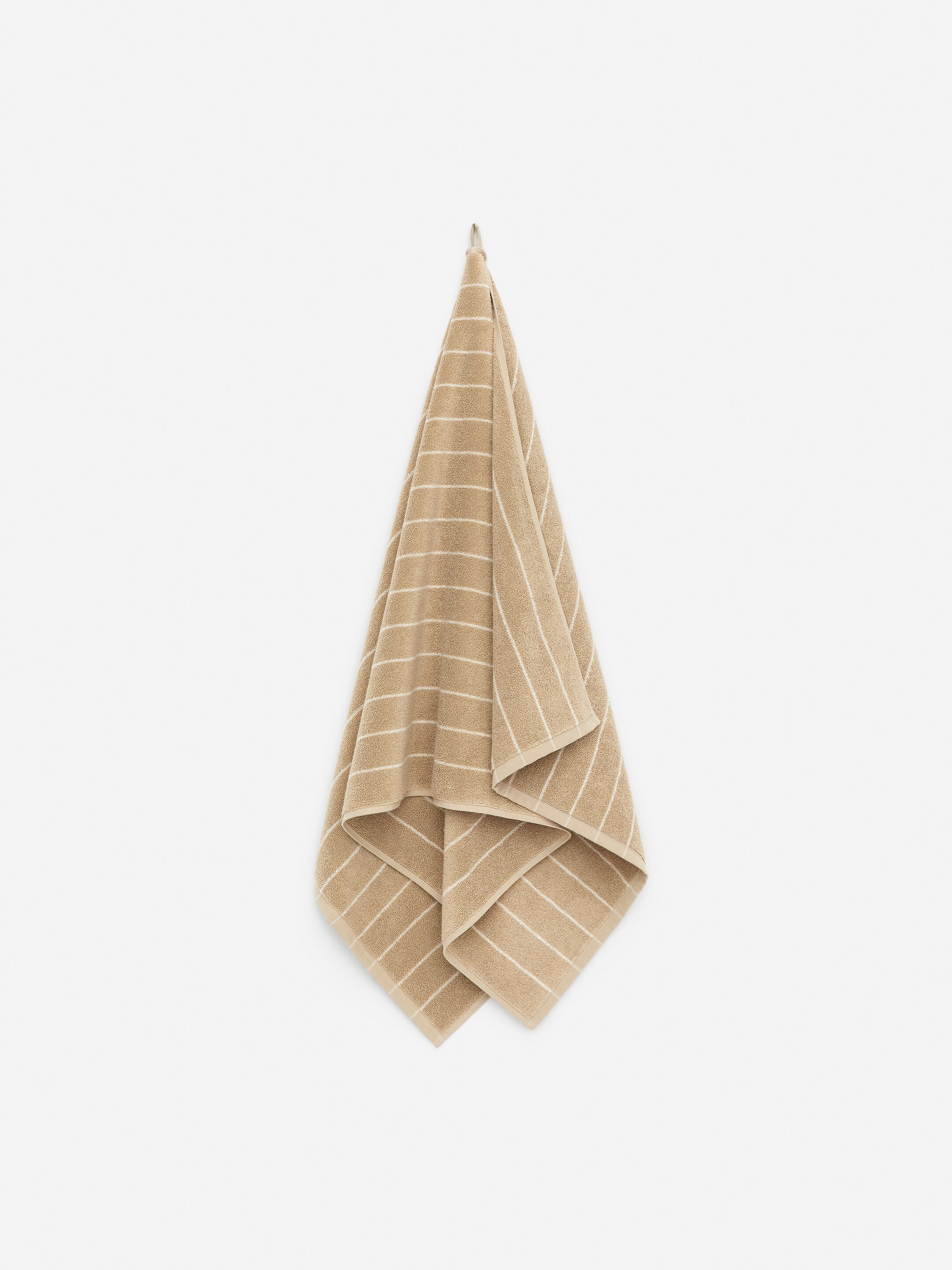 Ingrandisci l'immagine: Bath Towel 70 x 140 cm - Beige/White - HOME | H&M CH 1
