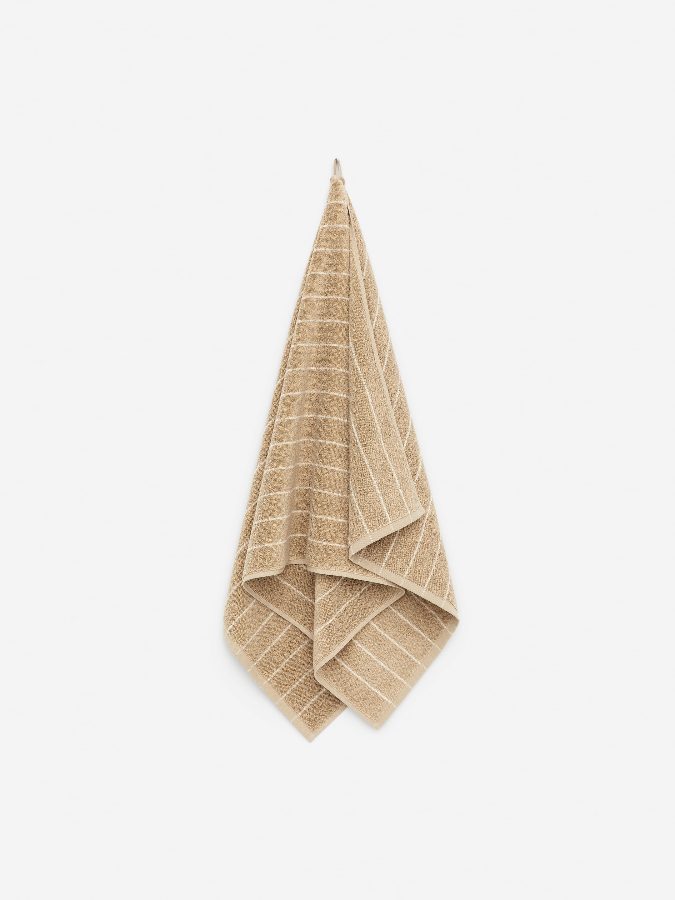 Ingrandisci l'immagine: Bath Towel 70 x 140 cm - Beige/White - HOME | H&M CH 1