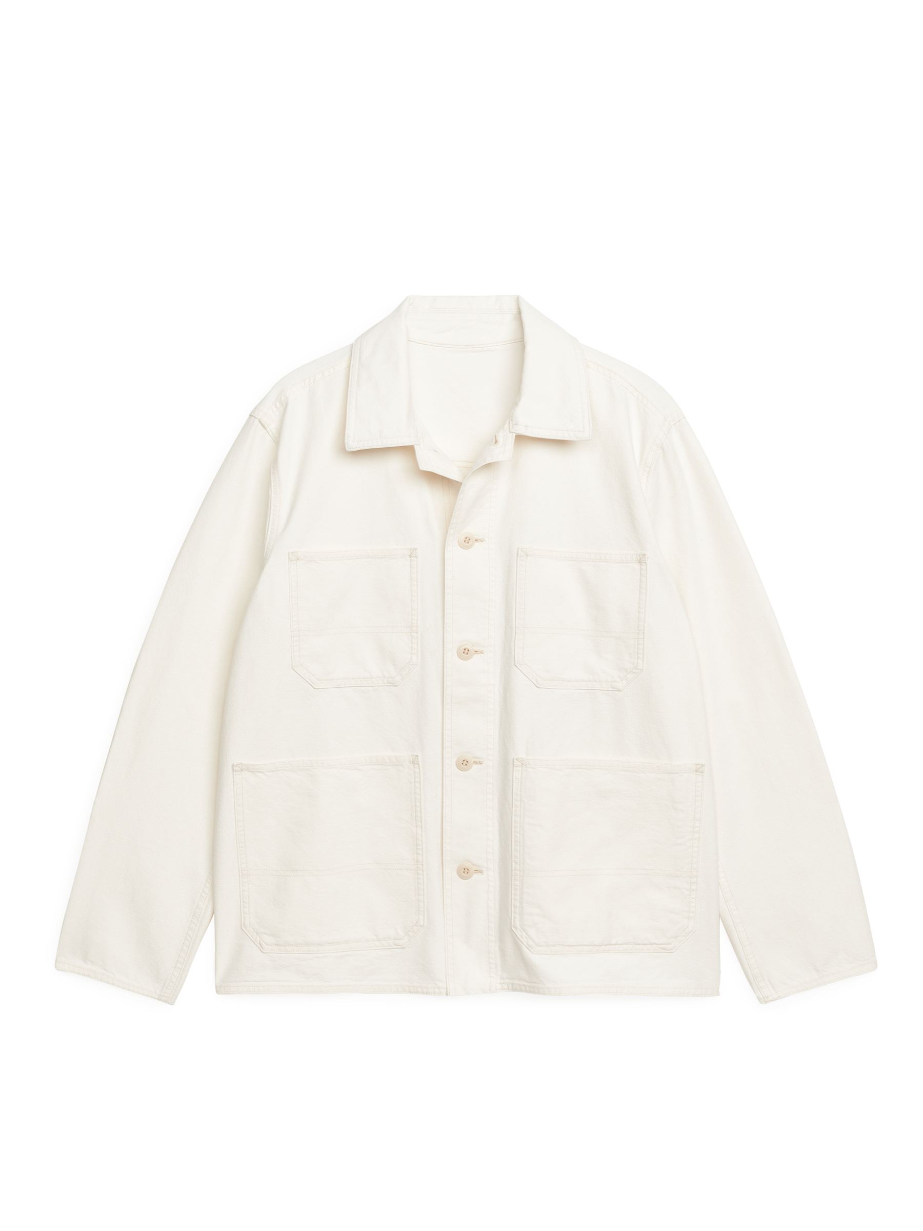 Cotton Utility Jacket - White - Men - StillMedia/DescriptiveStillLife - 1