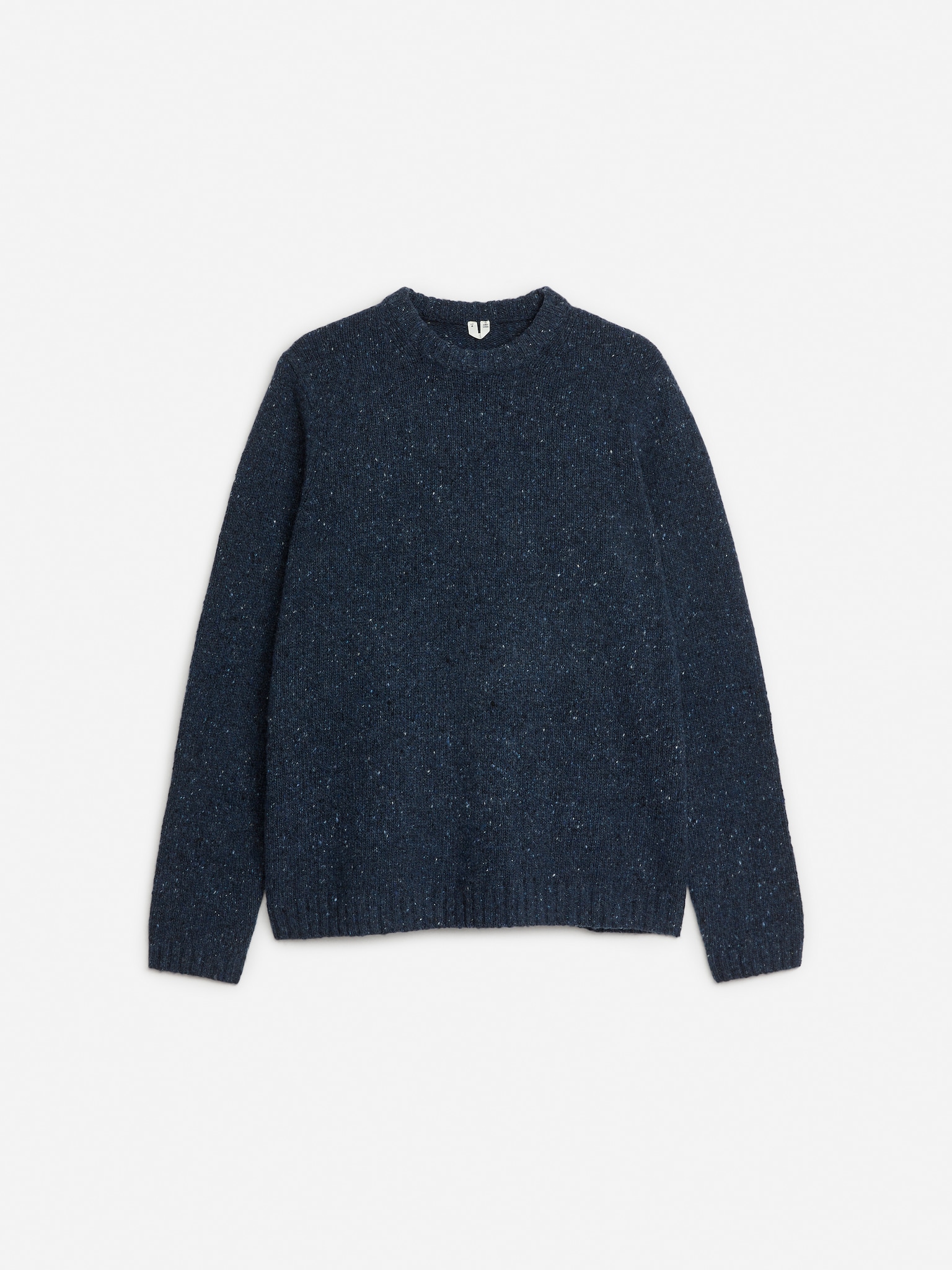 Trui van een wol-alpacamix - Donkerblauw/Grijs gemêleerd/Beige gemêleerd