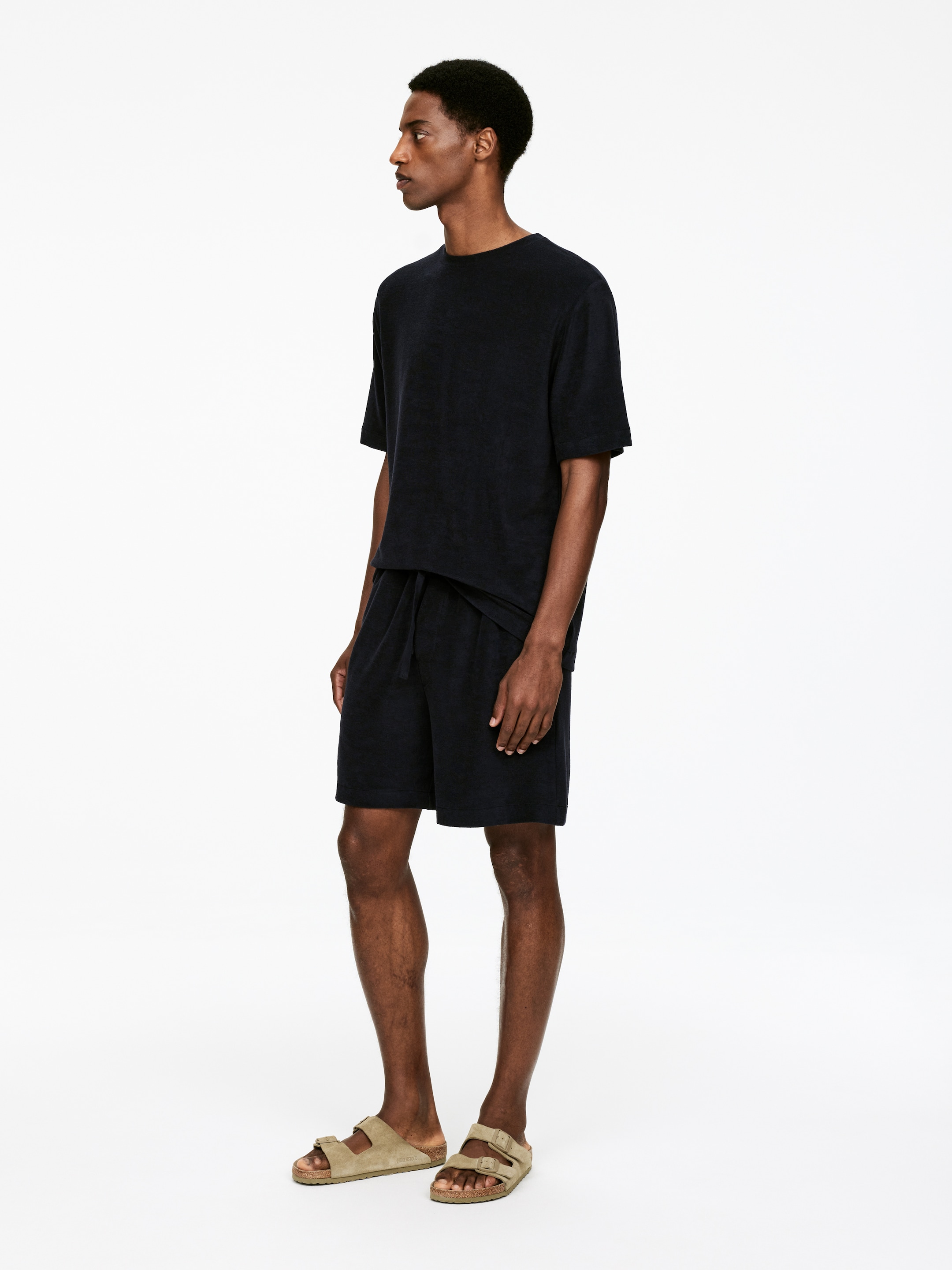Größeres Bild anzeigen: Baumwoll-Frottee-T-Shirt - Schwarz - Men | H&M AT 3