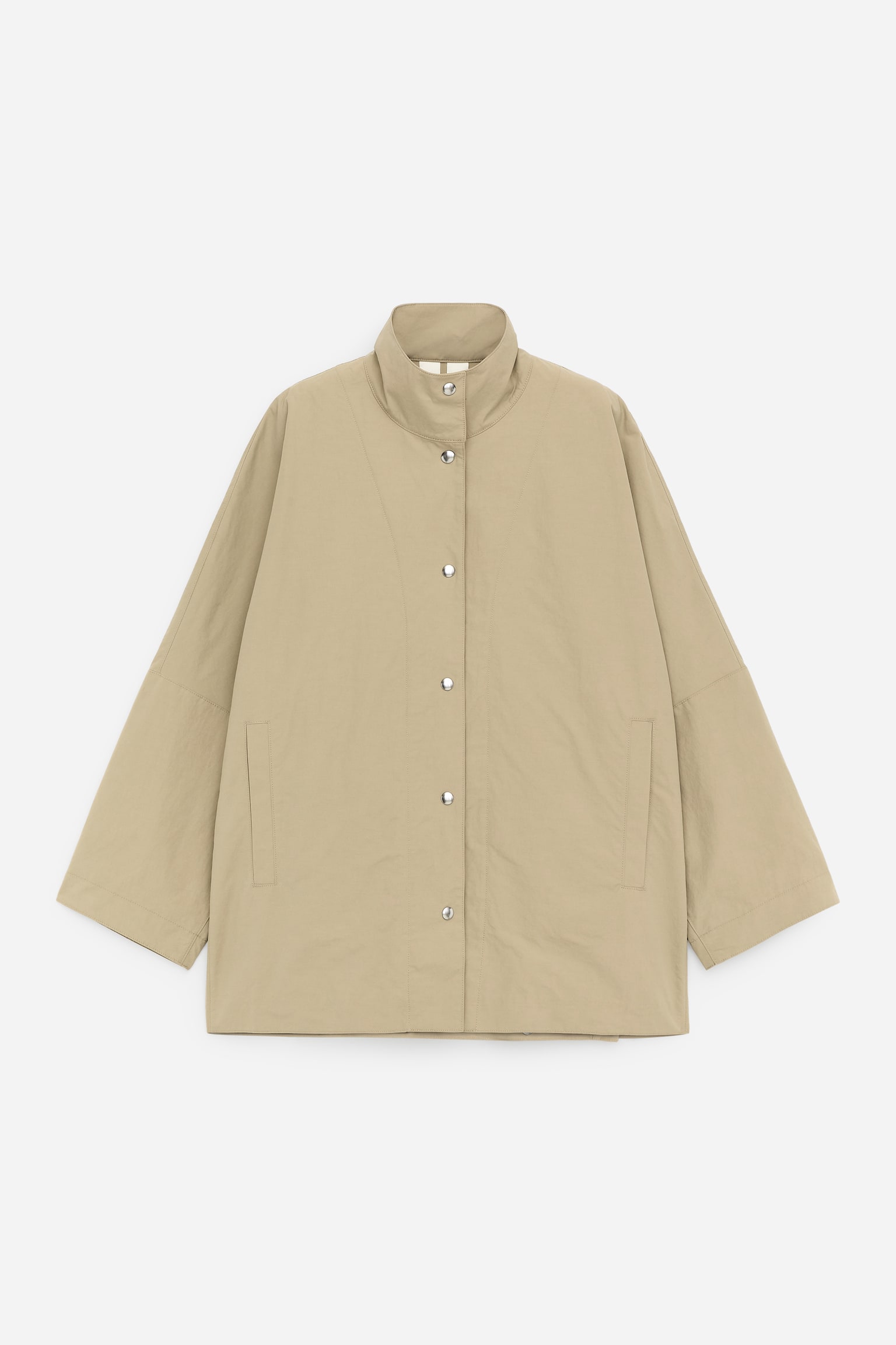 Oversize jacka - Beige/Mörkblå - 2