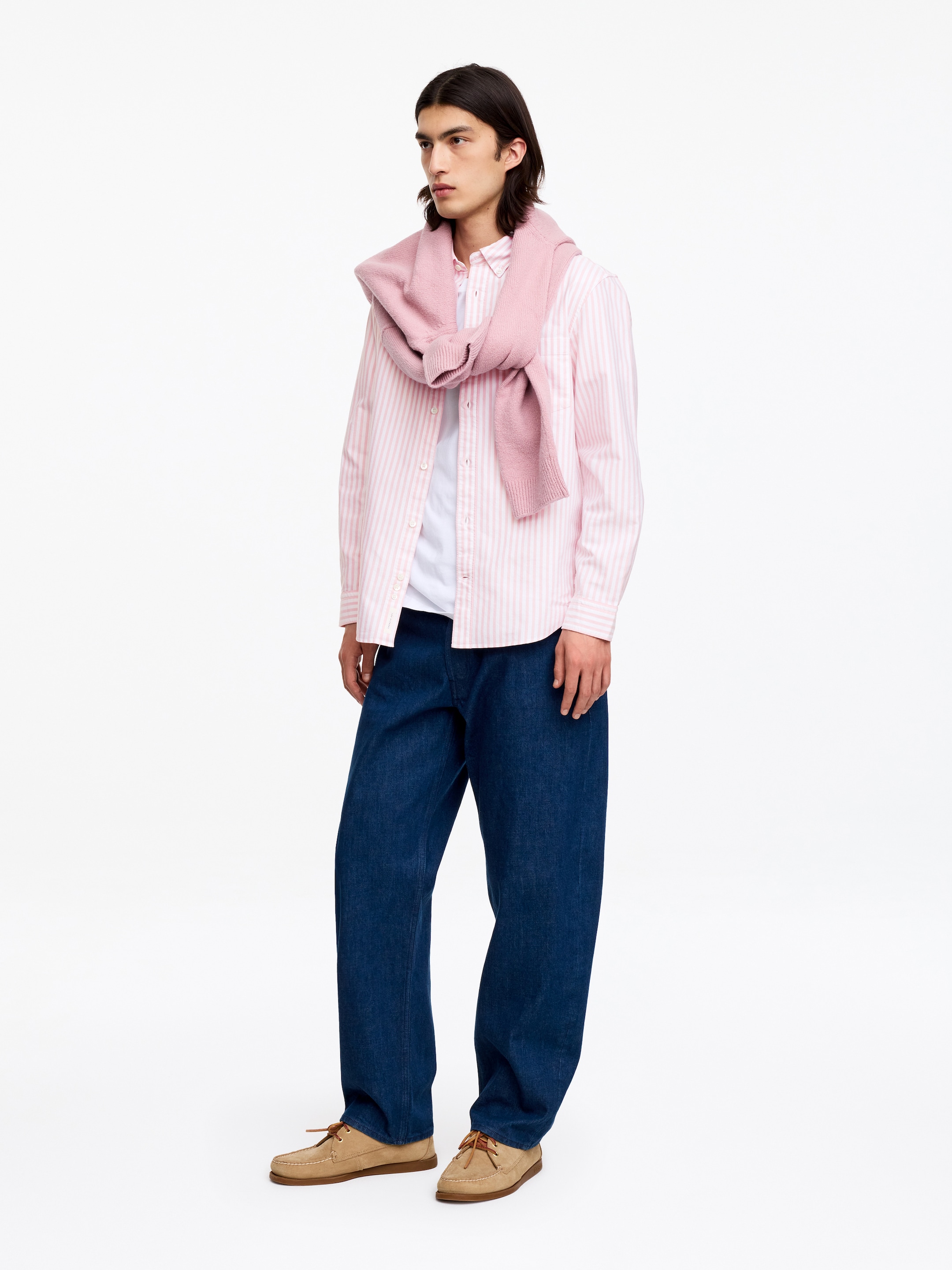 Regular oxfordskjorta - Rosa/vit - Regular fit - Men - StillMedia/Lookbook - 2