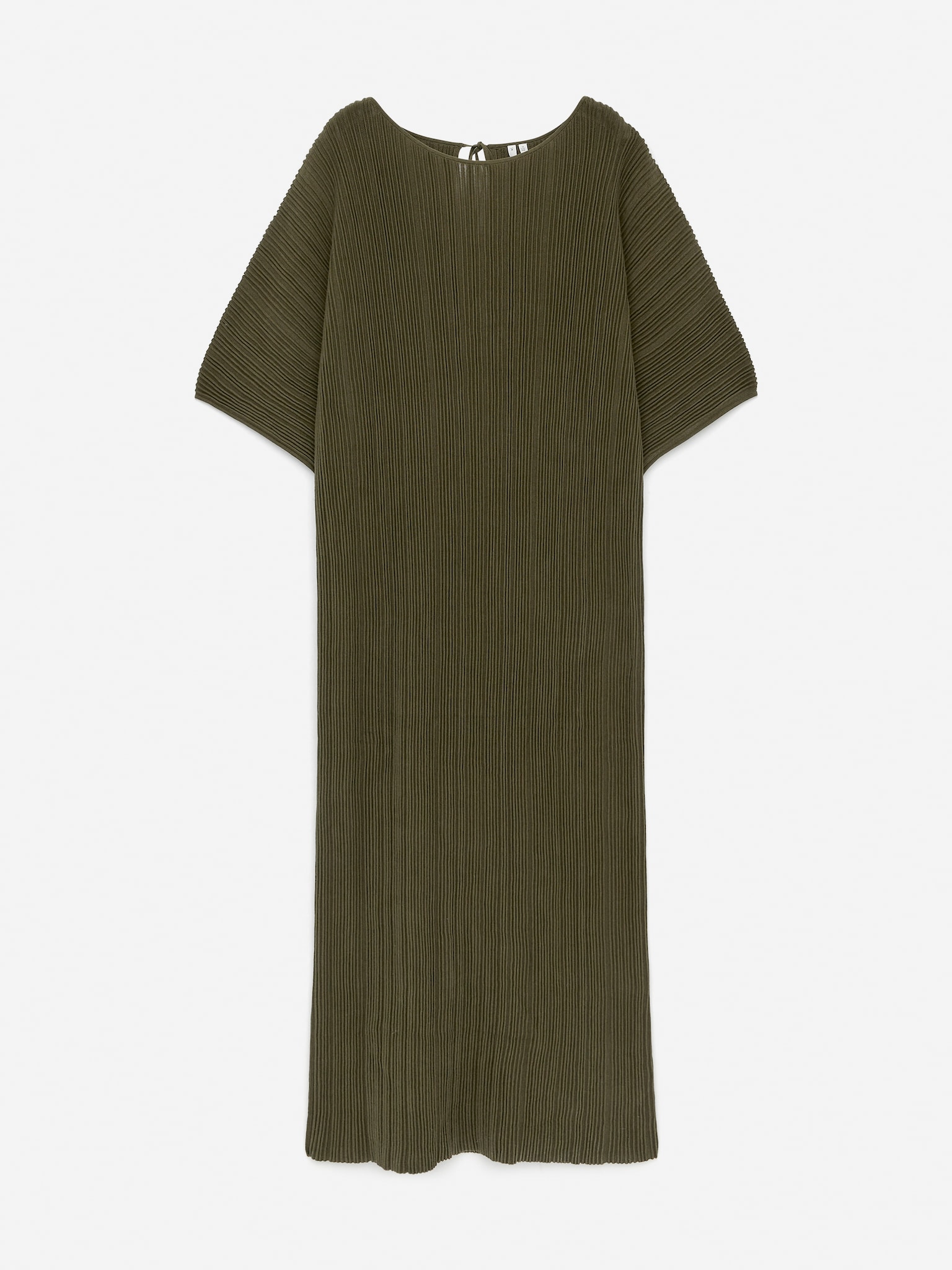 Robe en maille ondulée - Vert kaki