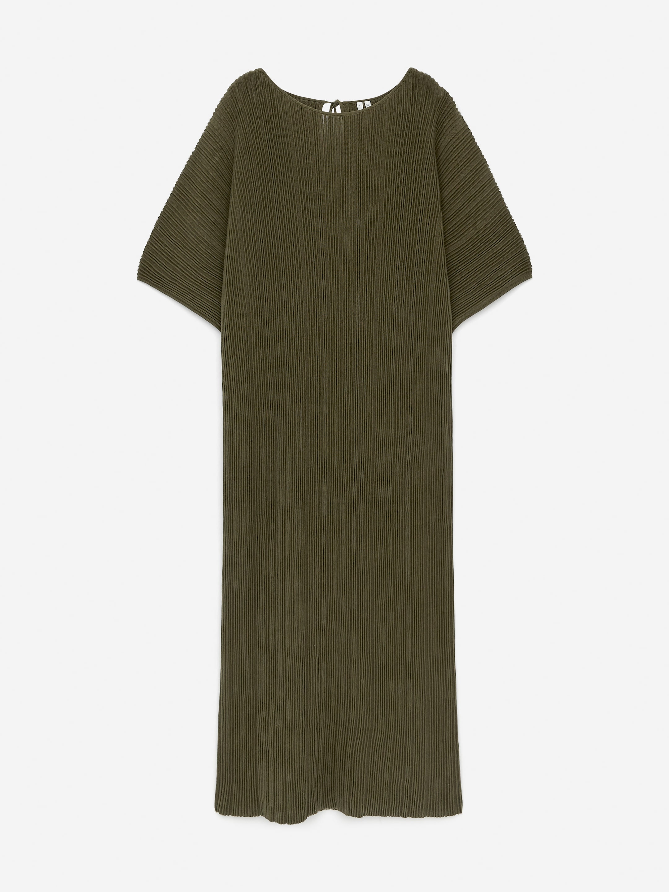 Visa större bild: Strukturstickad klänning - Khakigrön - DAM | H&M SE 1