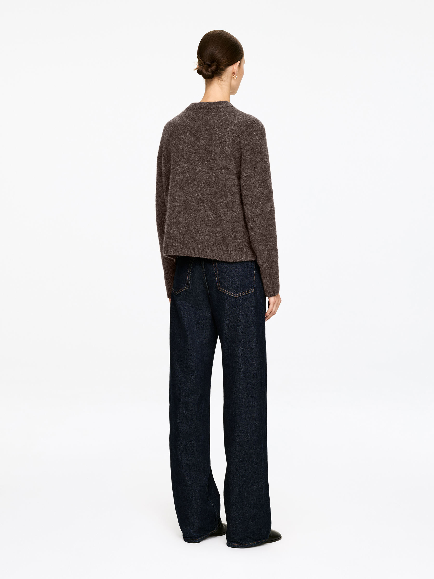 Alpaca-Wool Blend Jumper - Brown - Loose fit - Women - StillMedia/Lookbook - 4