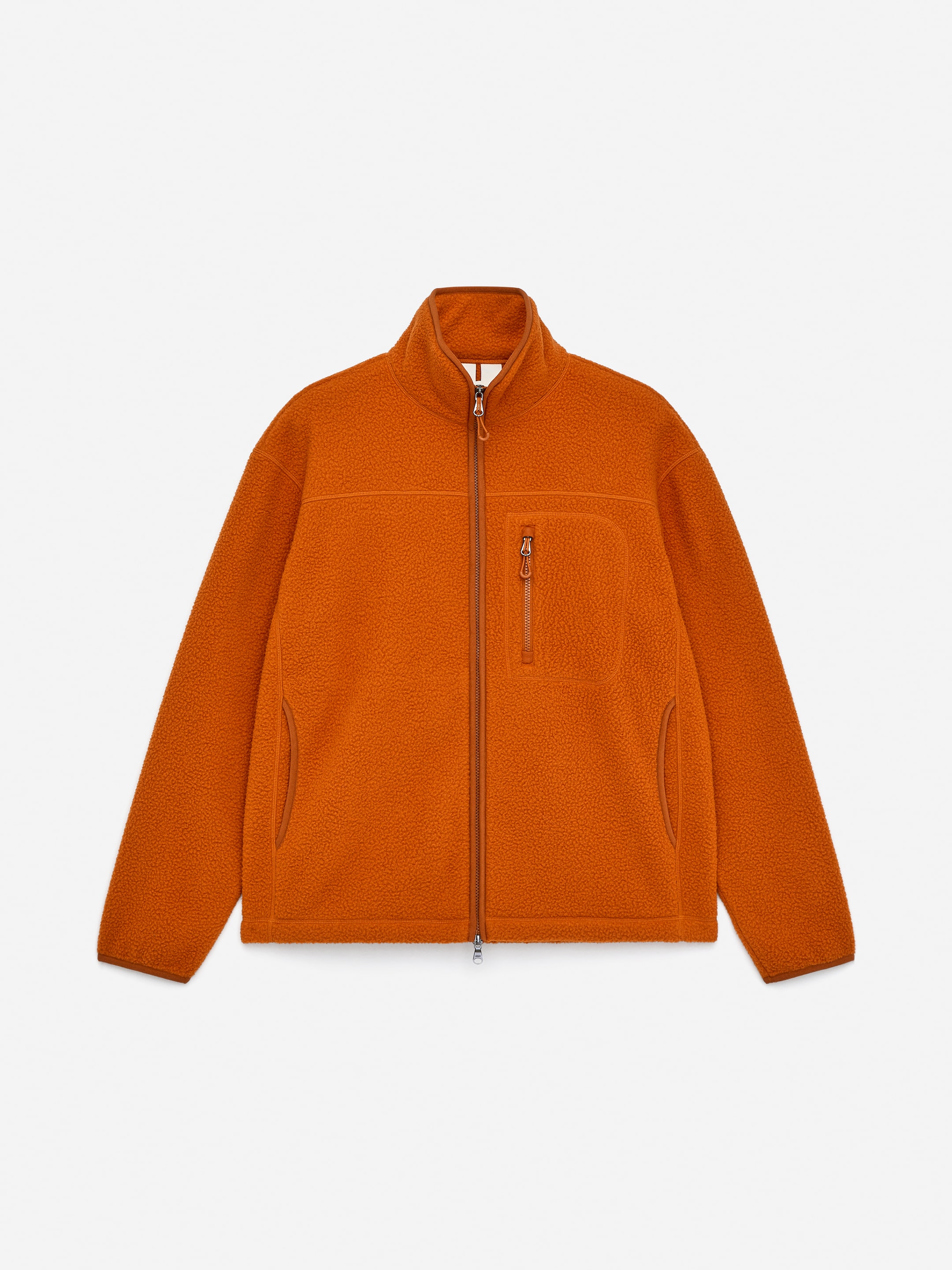 Fleecejacka - Orange - Regular fit - Men - StillMedia/DescriptiveStillLife - 1