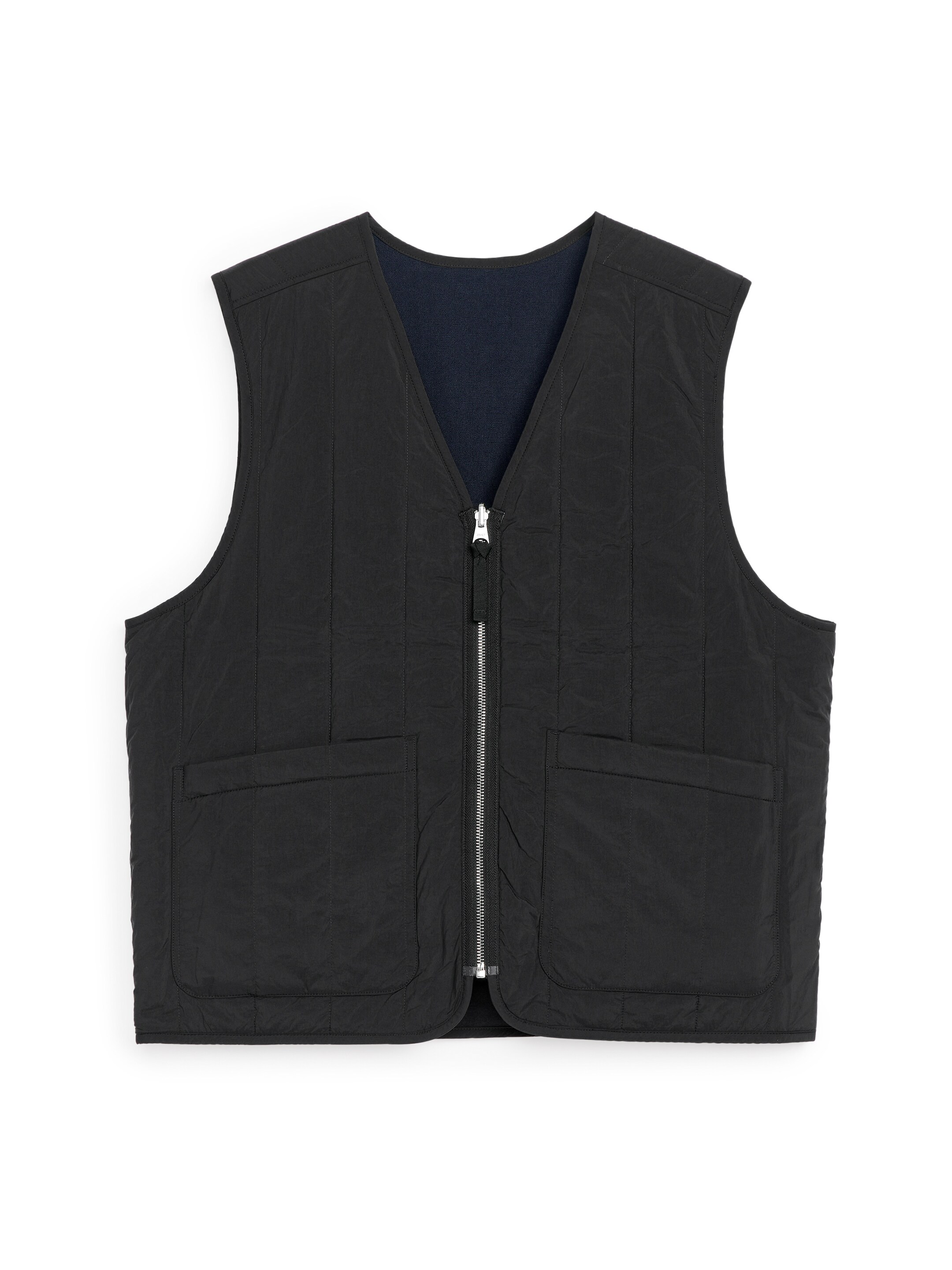 Grotere afbeelding bekijken: Omkeerbaar gewatteerd gilet - Donkerblauw - HEREN | H&M NL 2
