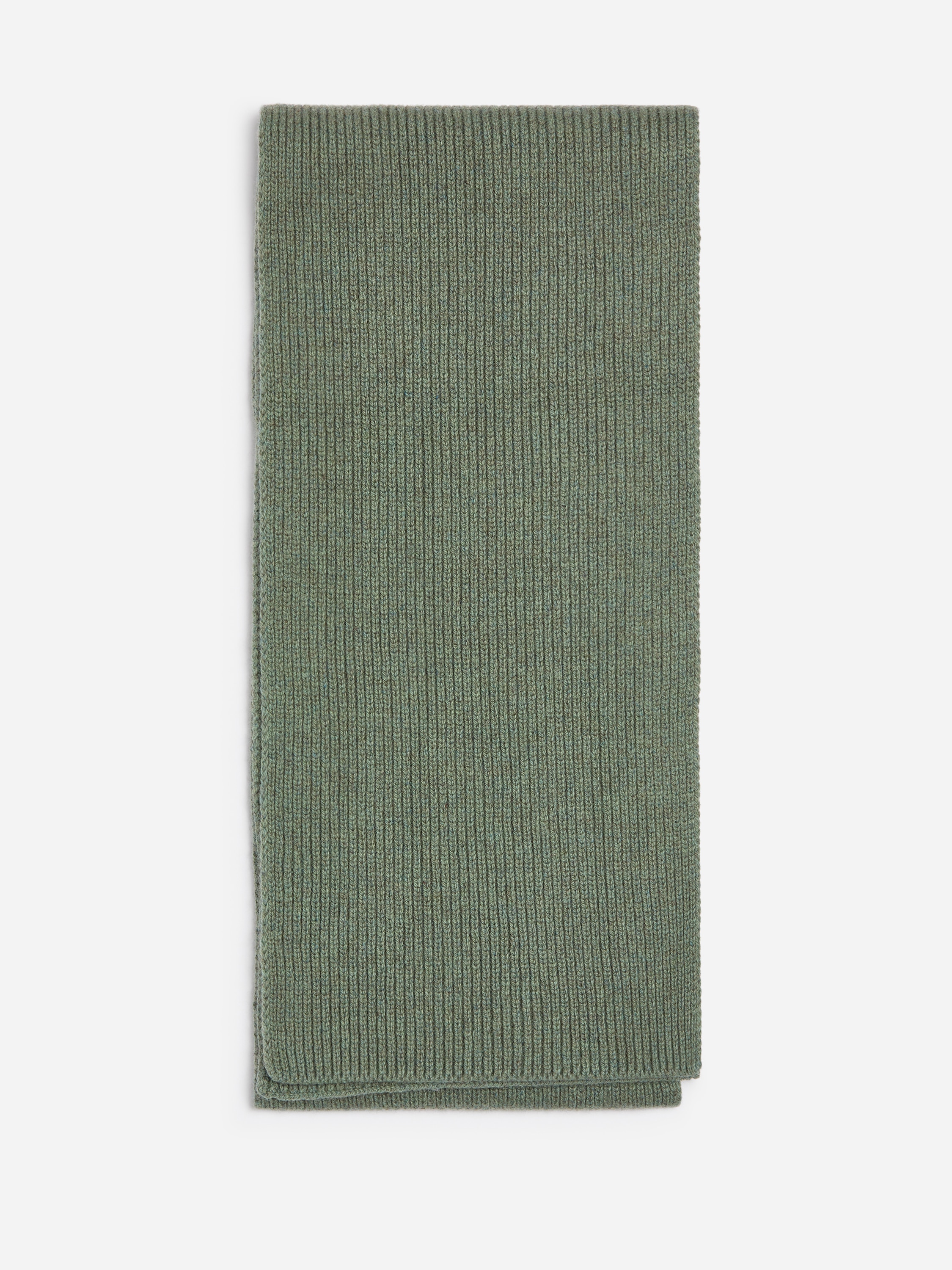 Rib-Knit Scarf - Verde
