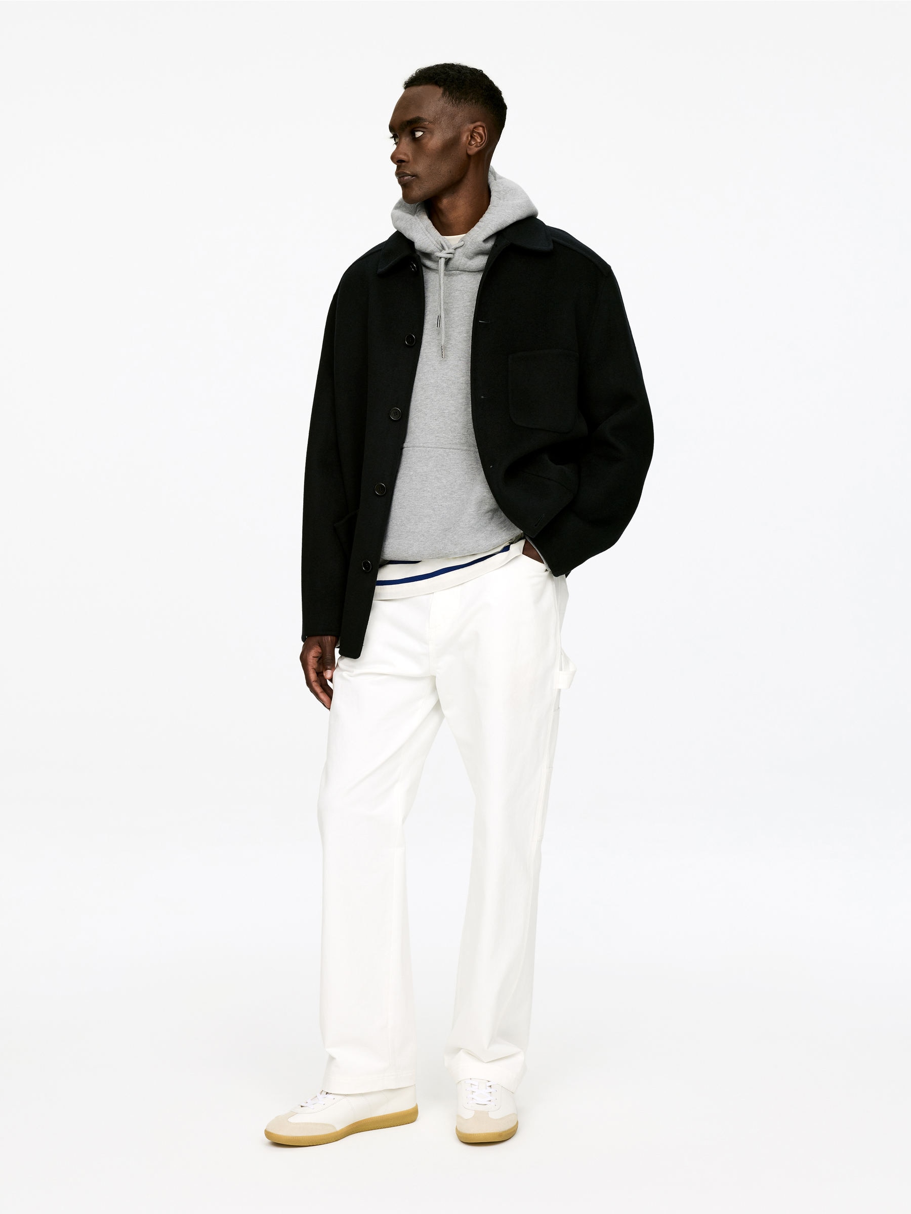 Hooded Sweatshirt - Grey Melange - Regular fit - Men - StillMedia/Lookbook - 6