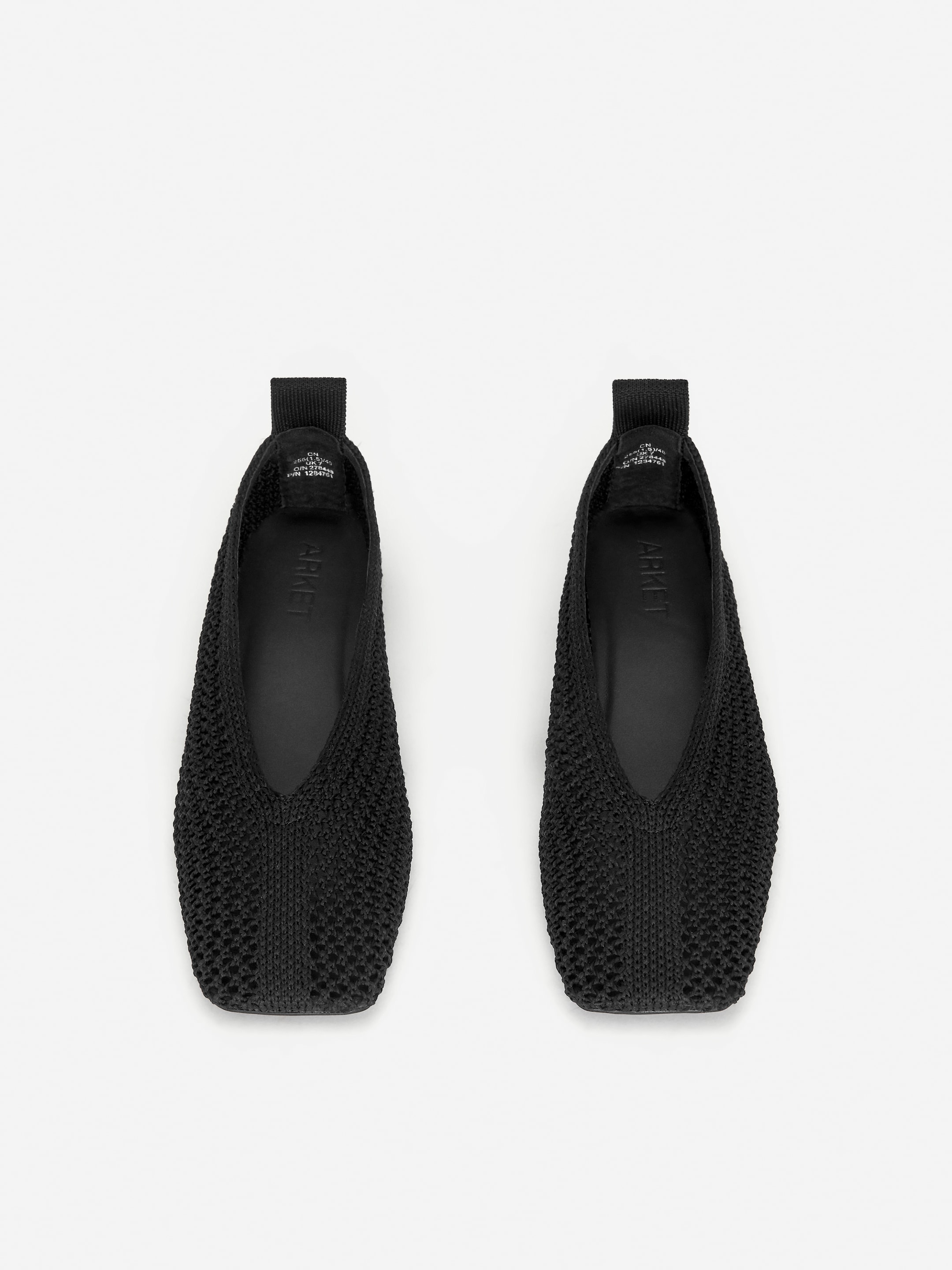 Grotere afbeelding bekijken: Gebreide ballerina's - Black - DAMES | H&M BE 4