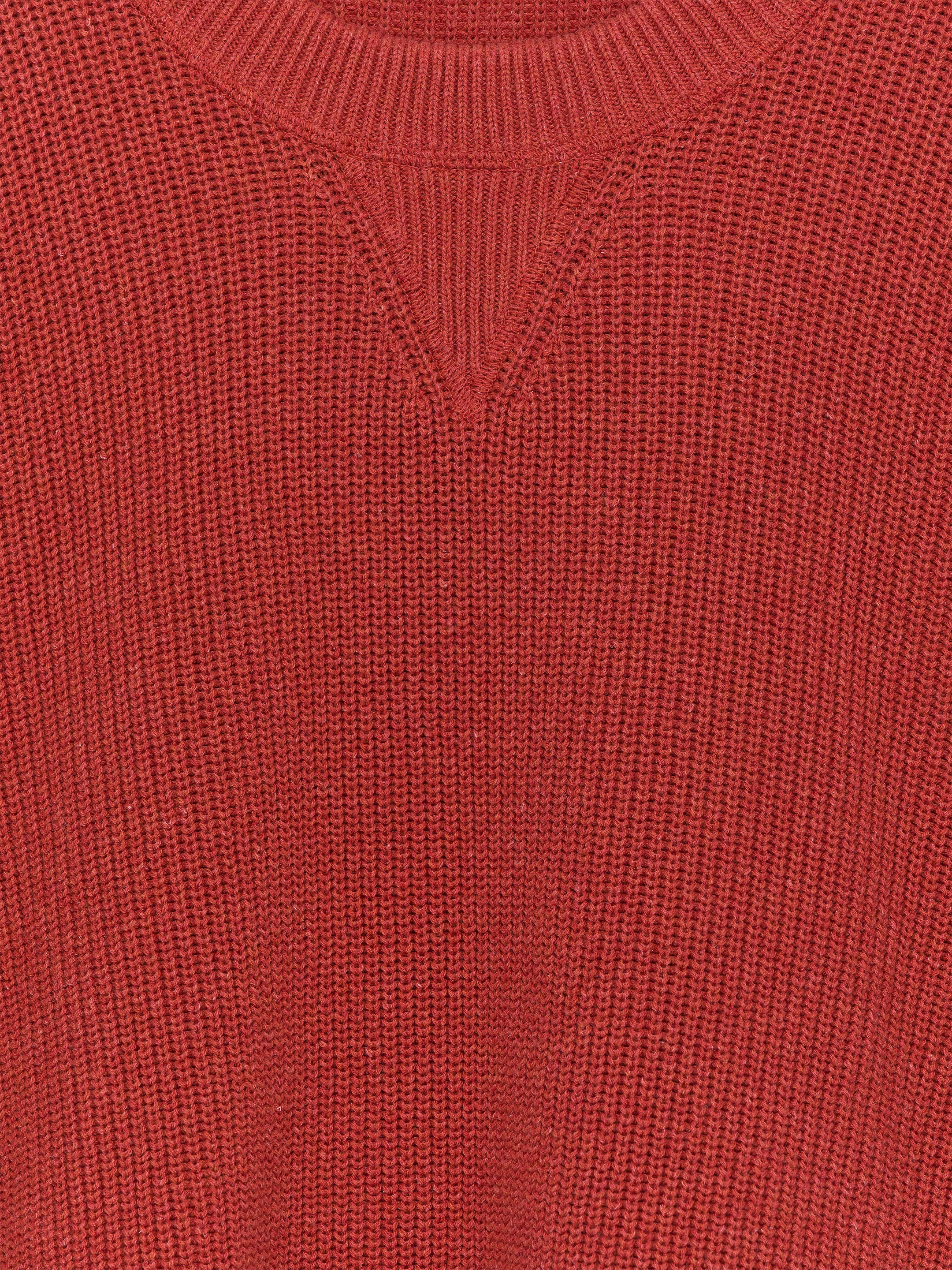 Pull en coton et lin - Rouge - Relaxed fit - Homme - StillMedia/DescriptiveStillLife - 2