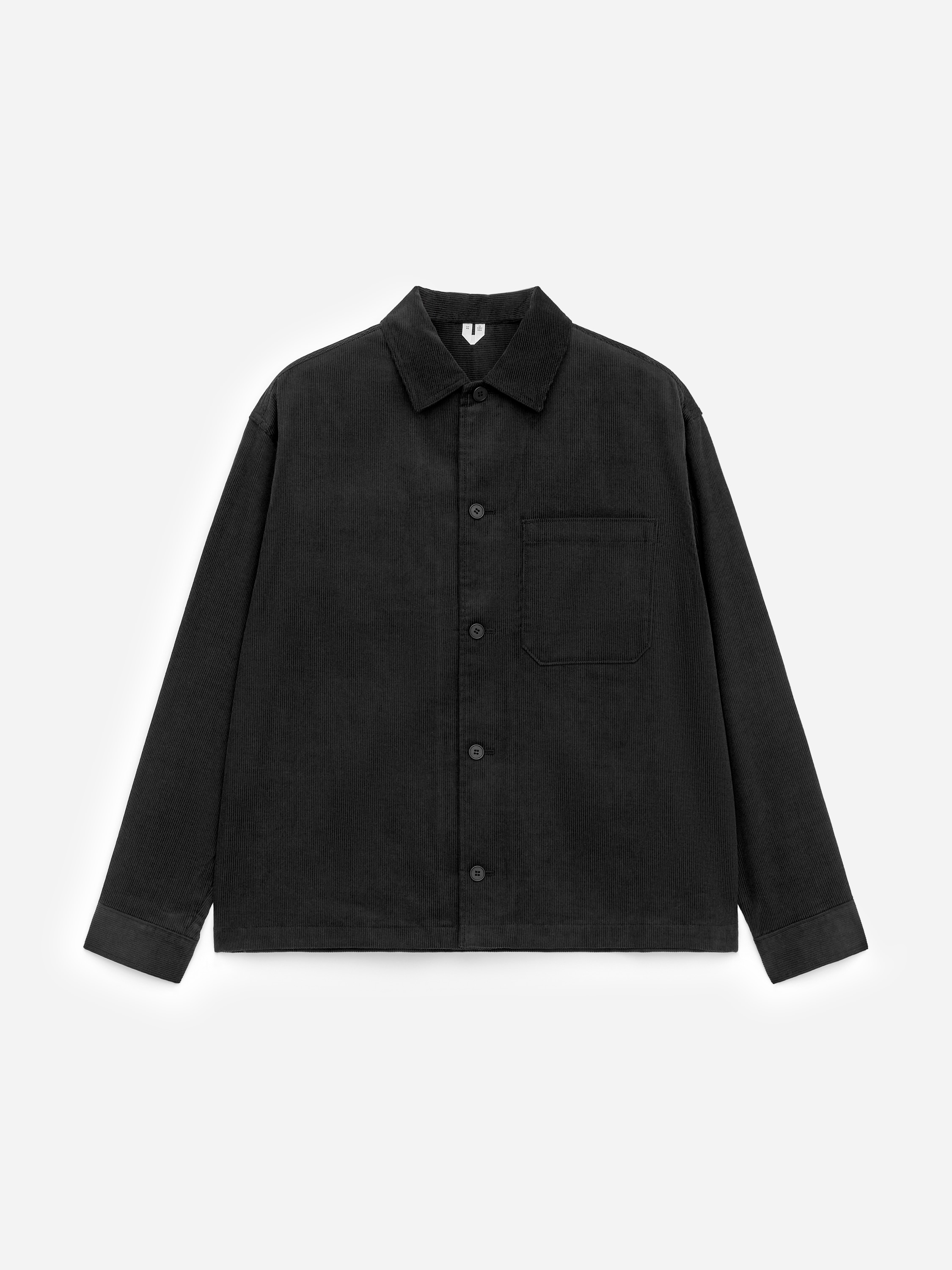 Surchemise en velours côtelé - Noir/Vert