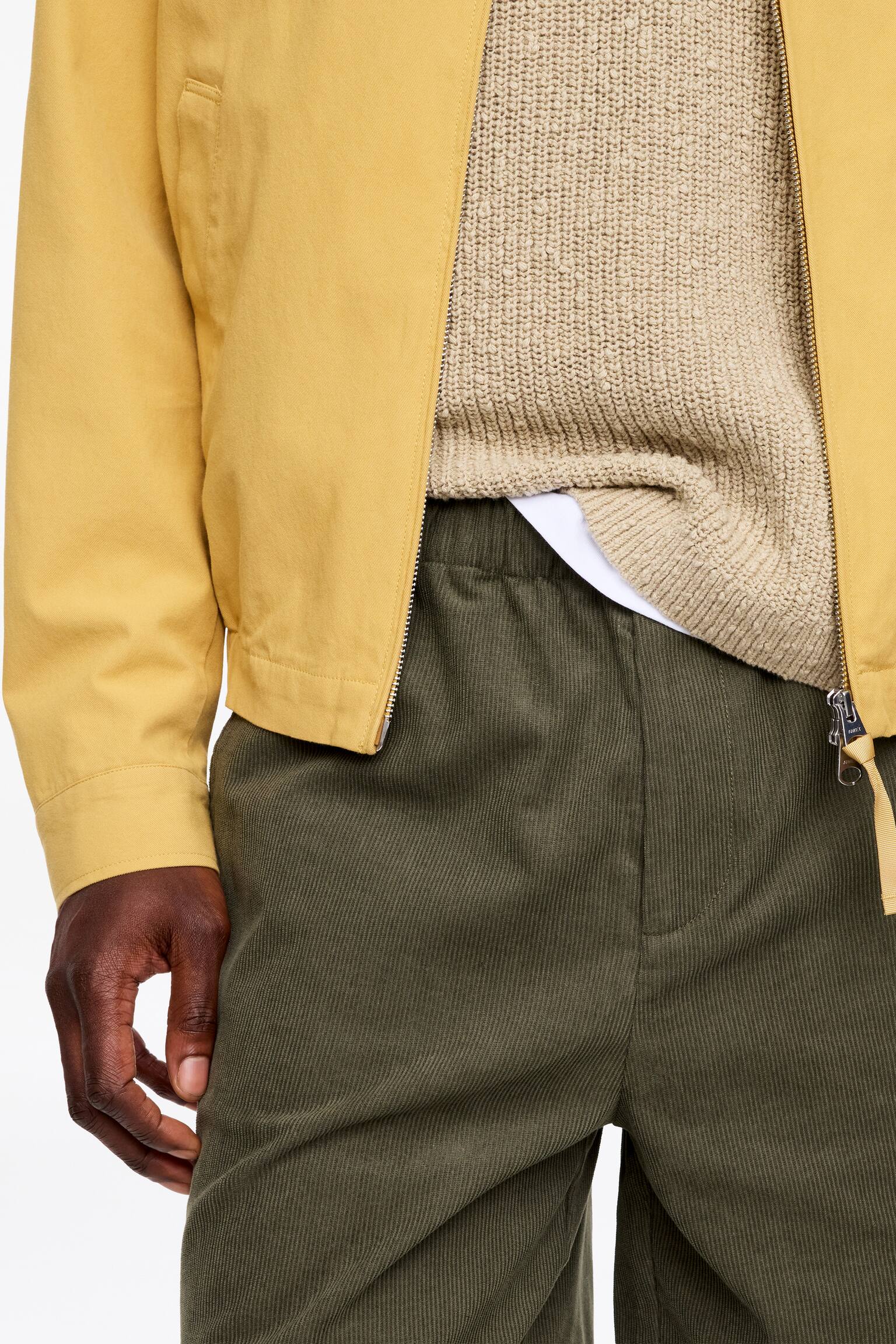 Corduroy Shorts-Green - 4