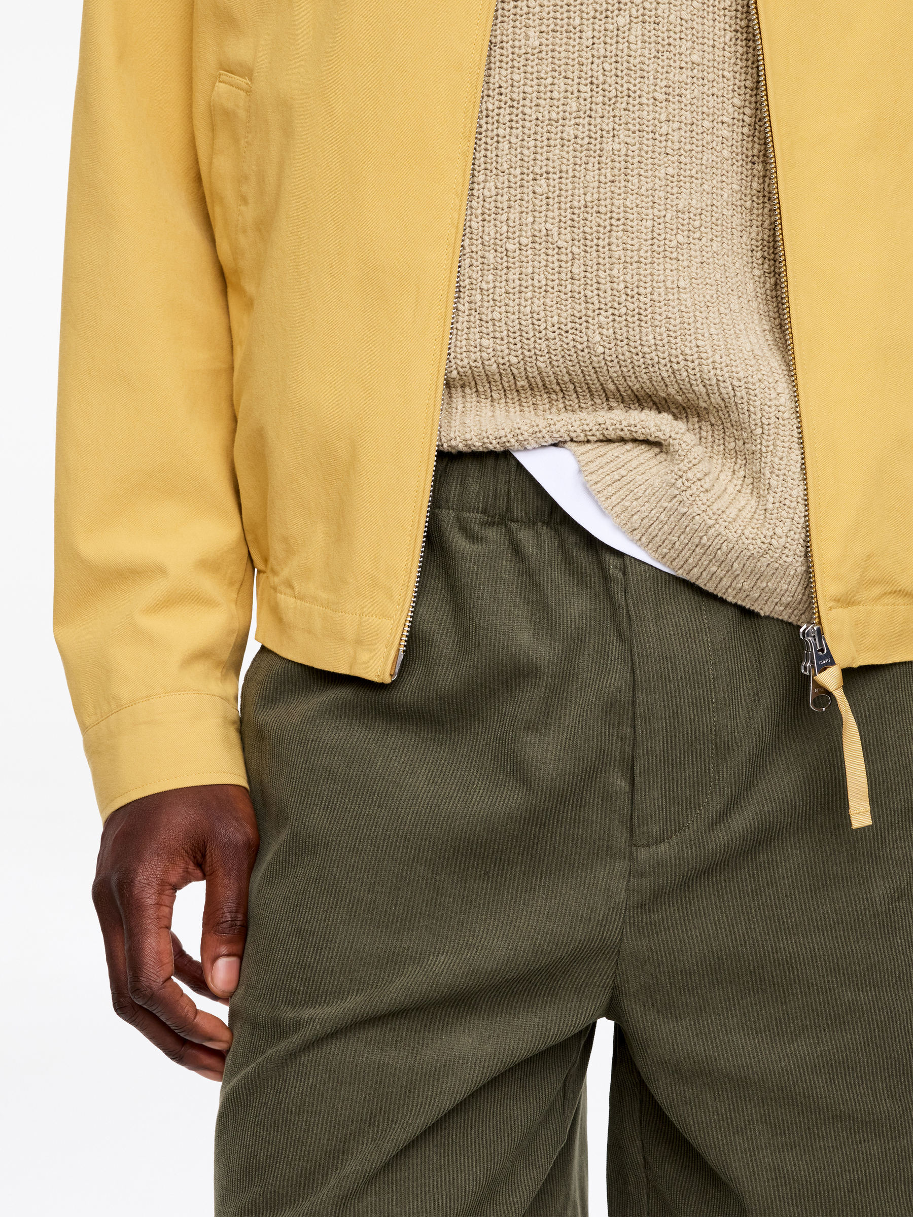 Corduroy Shorts - Green - Relaxed fit - Men - StillMedia/Lookbook - 3