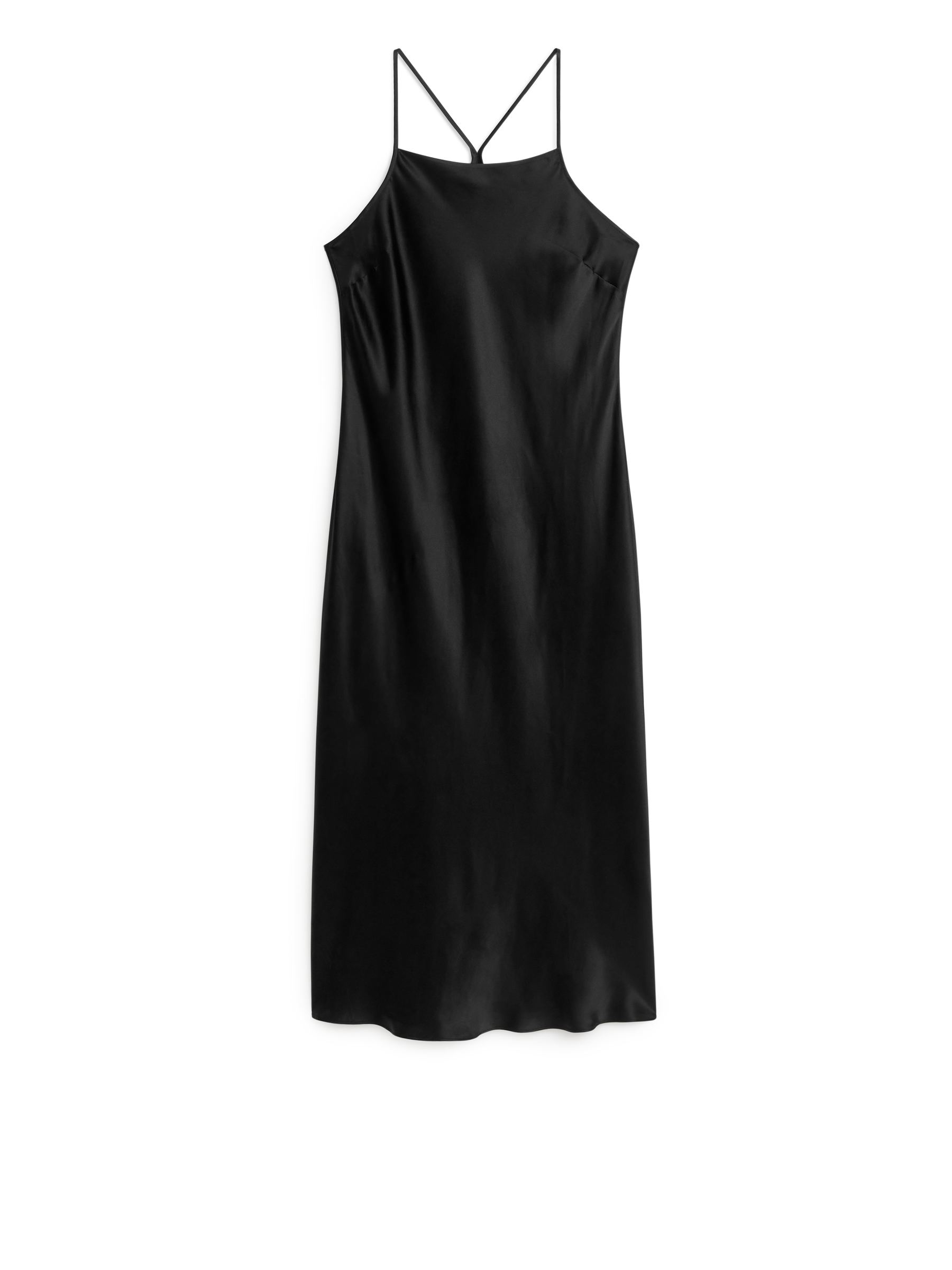 Silk Slip Dress – Black – Women – ARKET PL