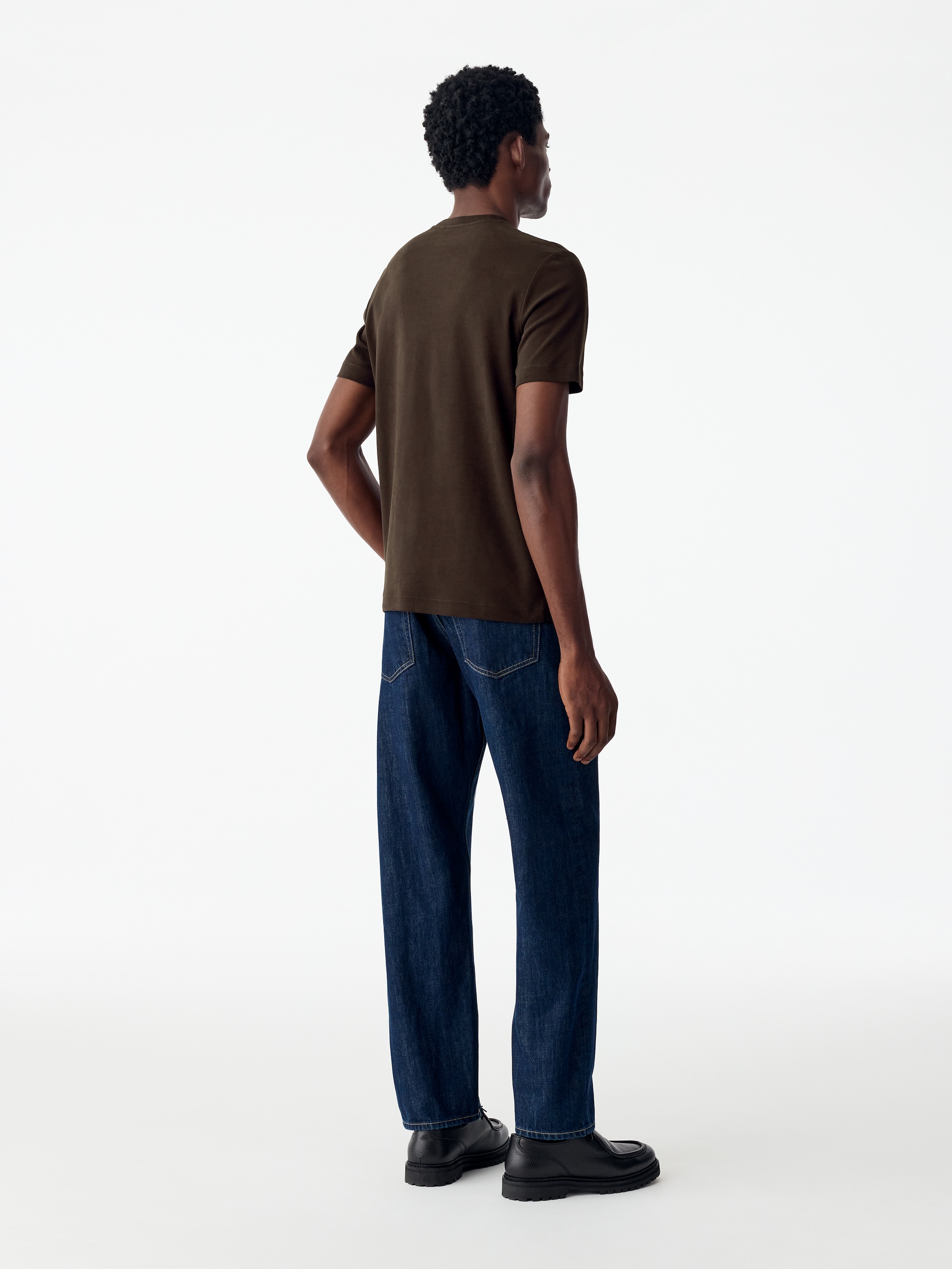 Regular Interlock T-shirt - Brown - Regular fit - men - StillMedia/Lookbook - 3