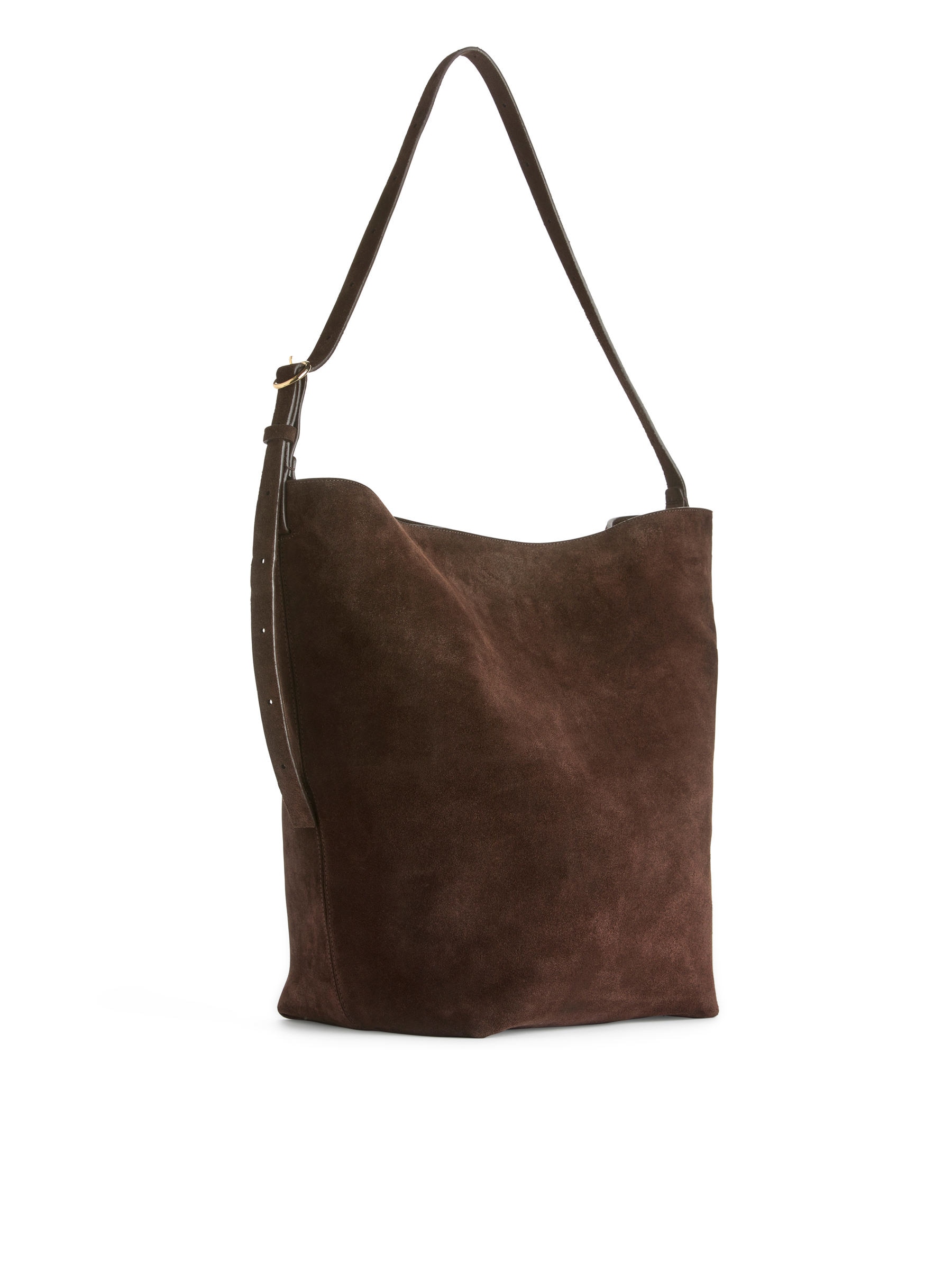 Suede Tote Bag - Dark Brown - Women - StillMedia/DescriptiveStillLife - 1