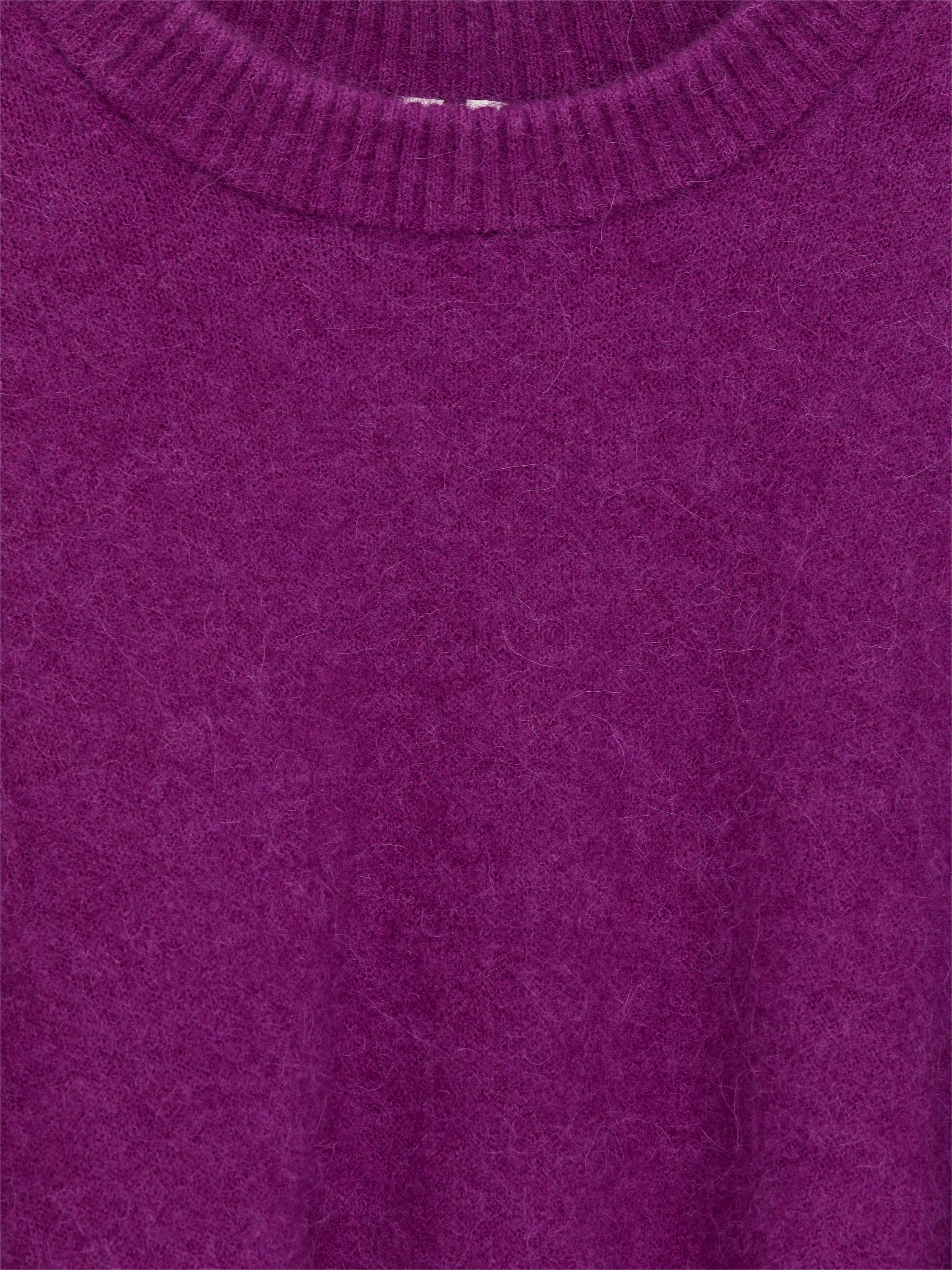 Alpaca-Wool Blend Jumper - Purple - Oversized - Women - StillMedia/DescriptiveDetail - 2