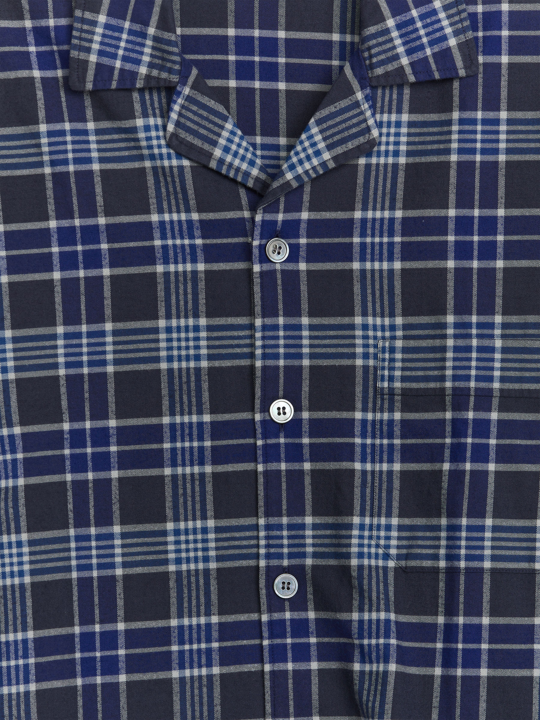 Camisa de pijama de franela - Azul/cuadros - Corte estándar - Men - StillMedia/DescriptiveDetail - 1