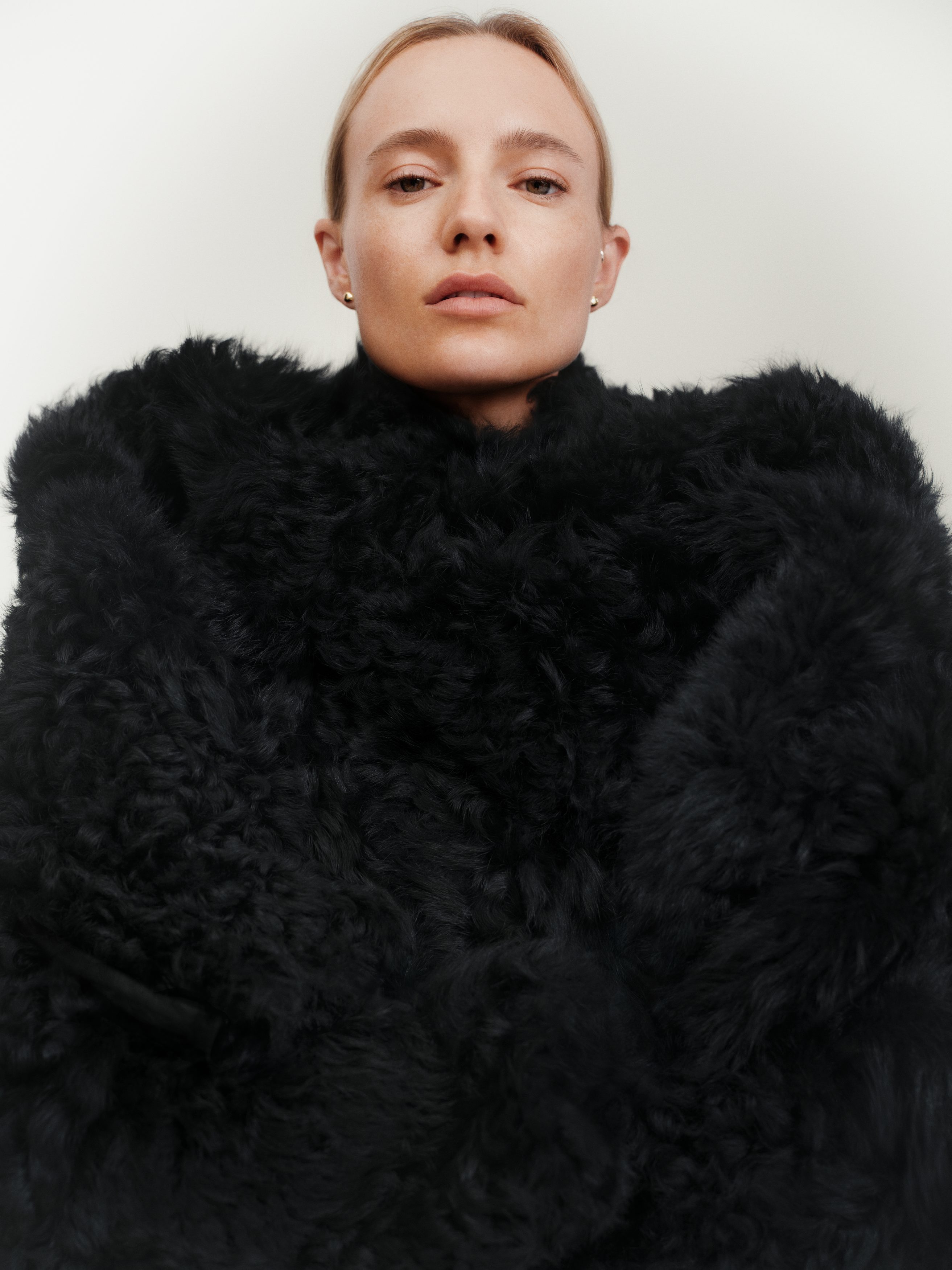 Shearling Jacket - Black - Regular fit - Women - StillMedia/Environmental - 1