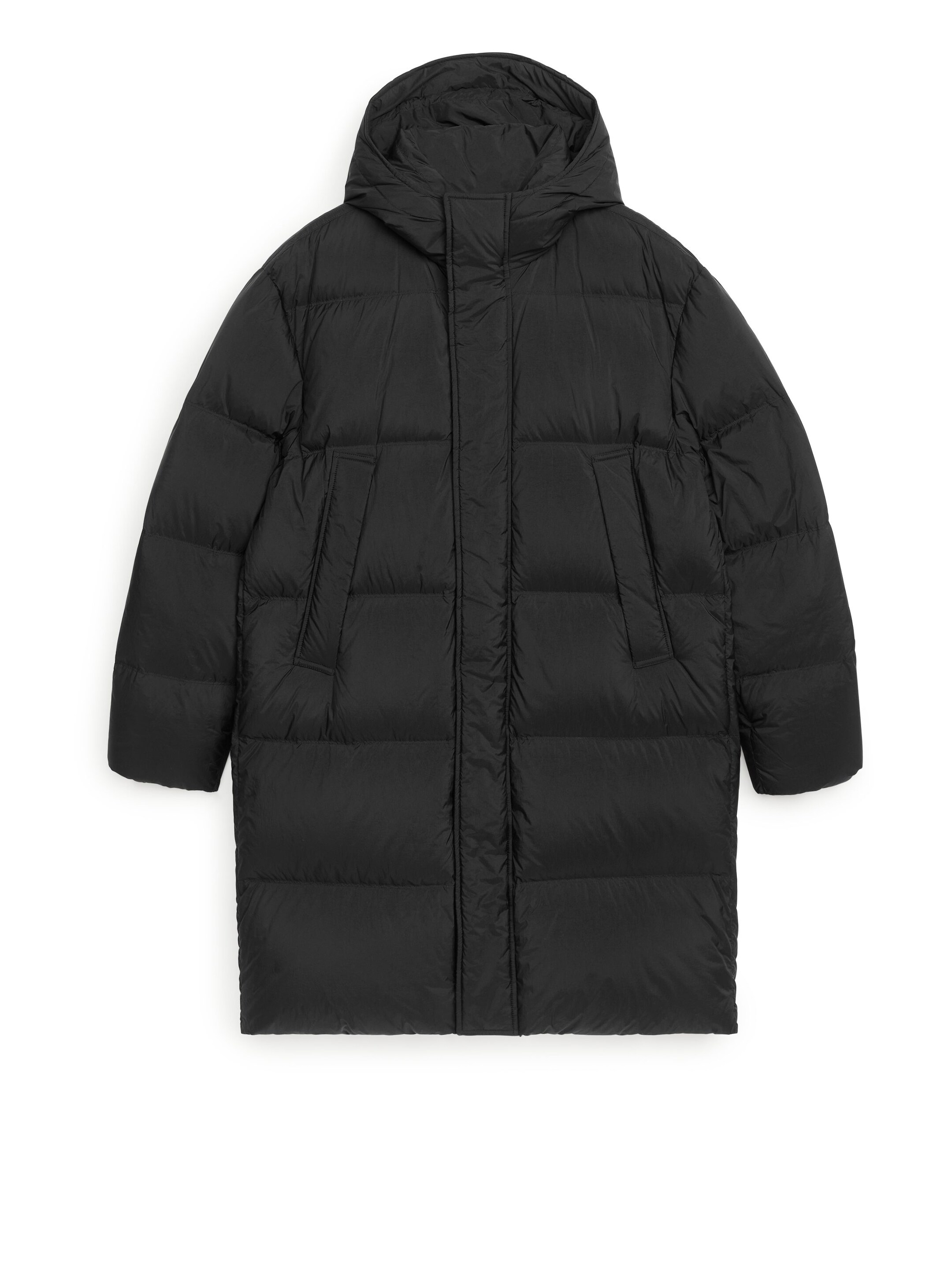 Größeres Bild ansehen: Lange Upcycled Down™ Jacke - Schwarz - Men | H&M DE 1