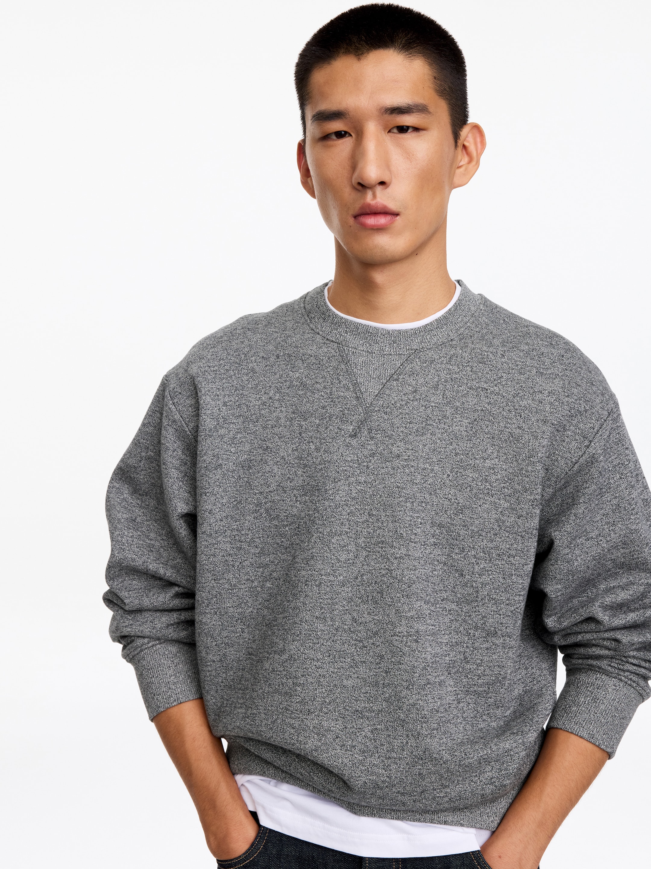 Sudadera de algodón - Gris - Corte relajado - men - StillMedia/Lookbook - 3