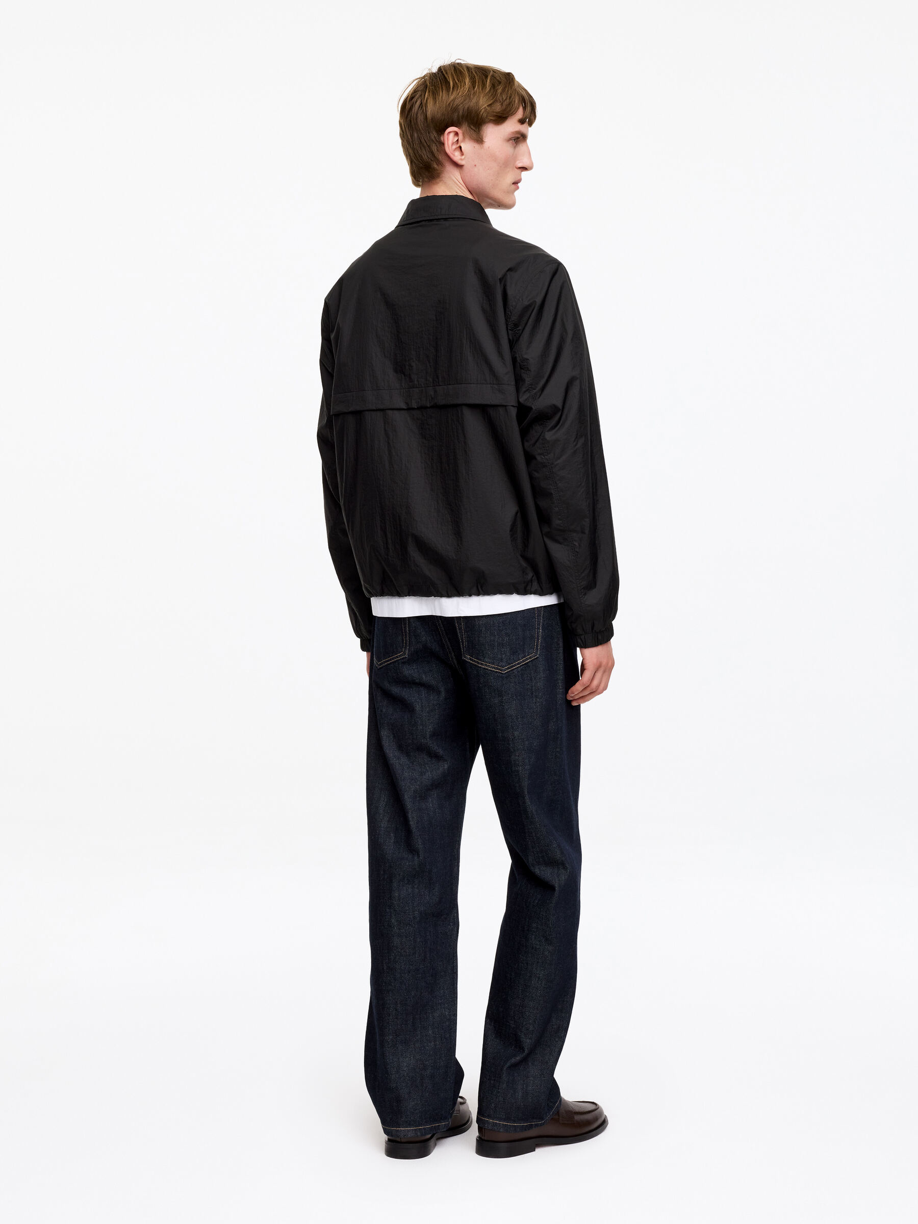 Nylon Windbreaker - Black - Regular fit - Men - StillMedia/Lookbook - 2