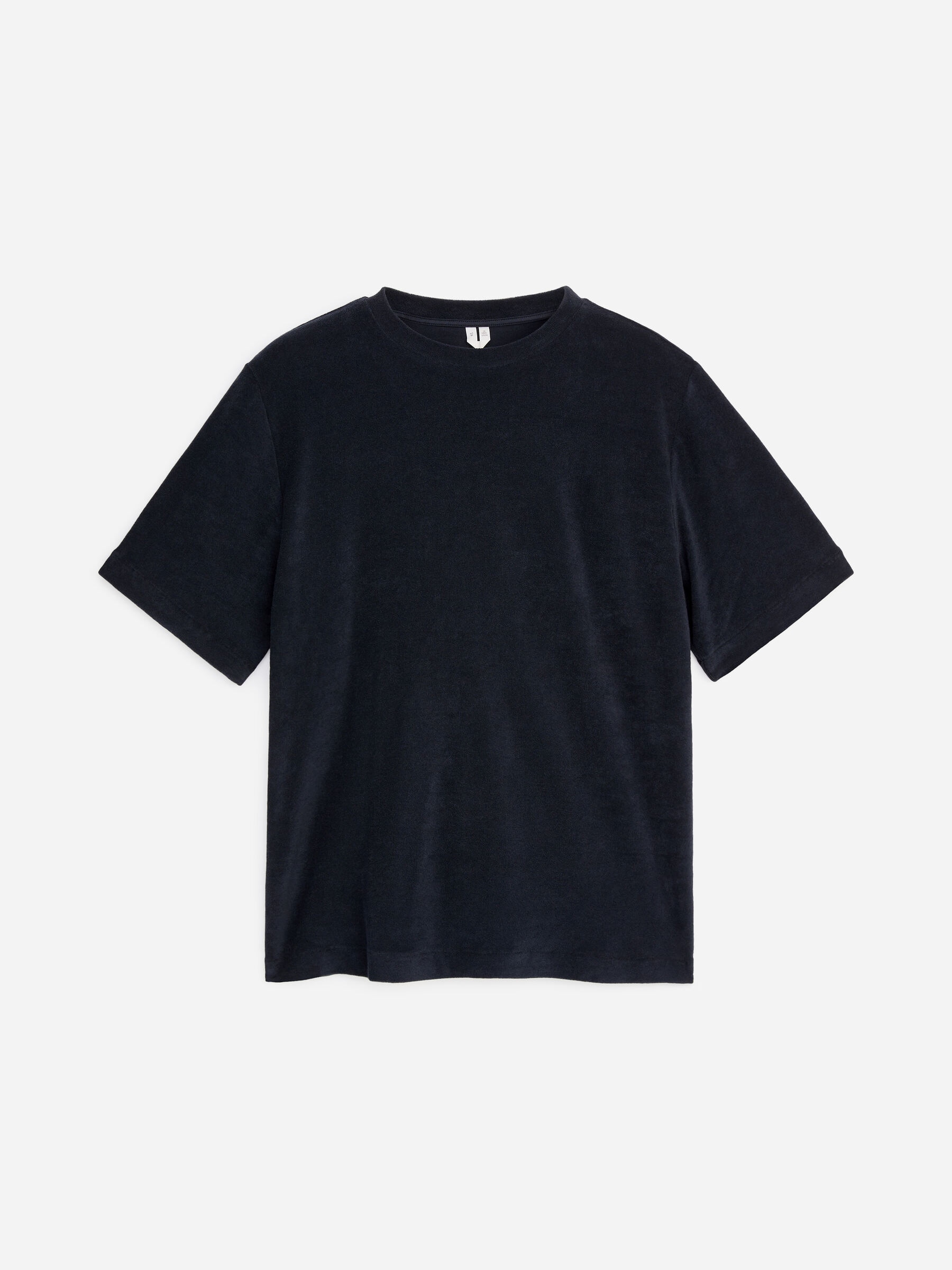 T-Shirt aus Baumwollfrottee - Dunkelblau - Relaxed Fit - Herren - StillMedia/DescriptiveStillLife - 1