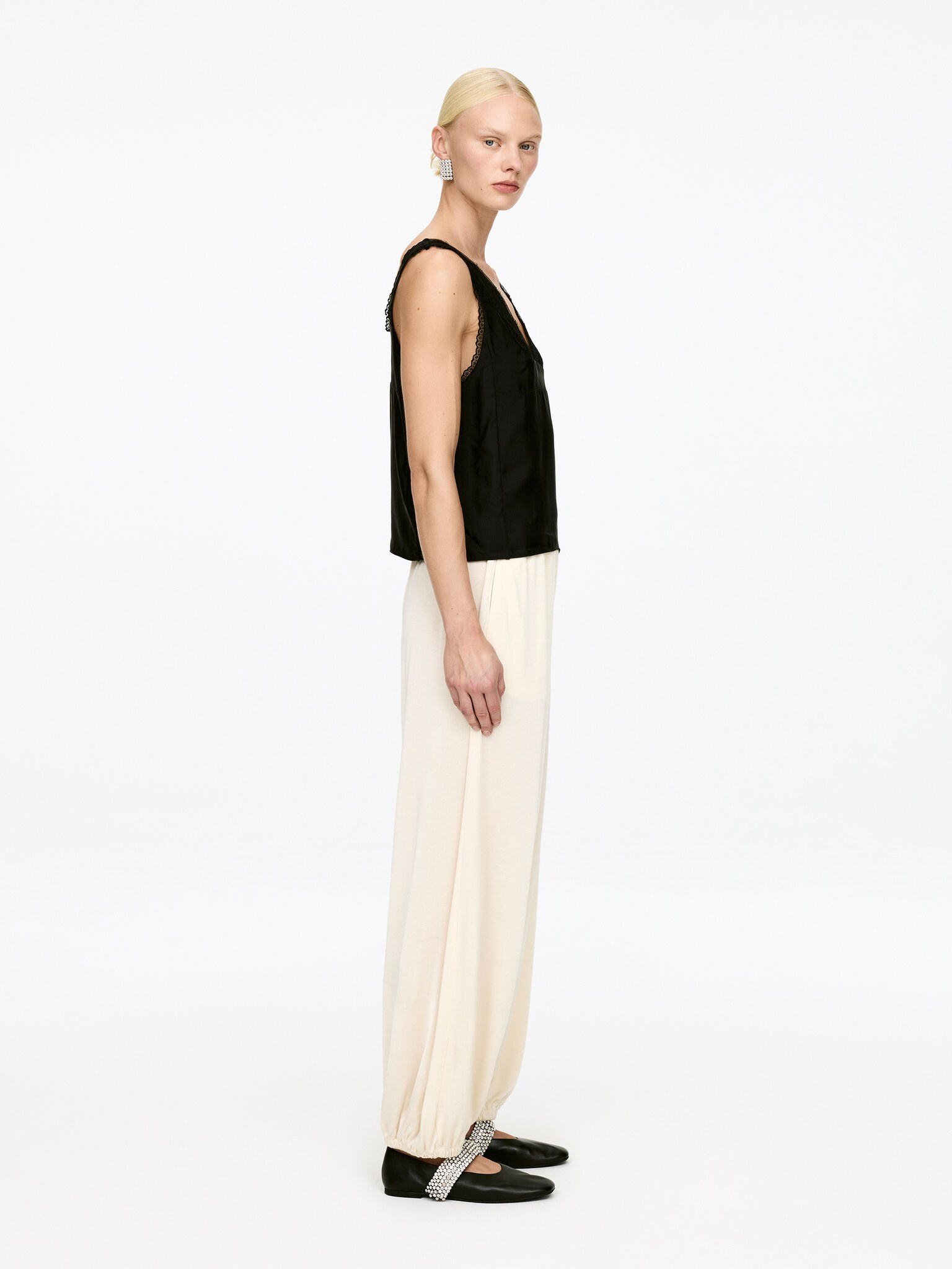Pantalon ballon - Blanc cassé/Noir - 6