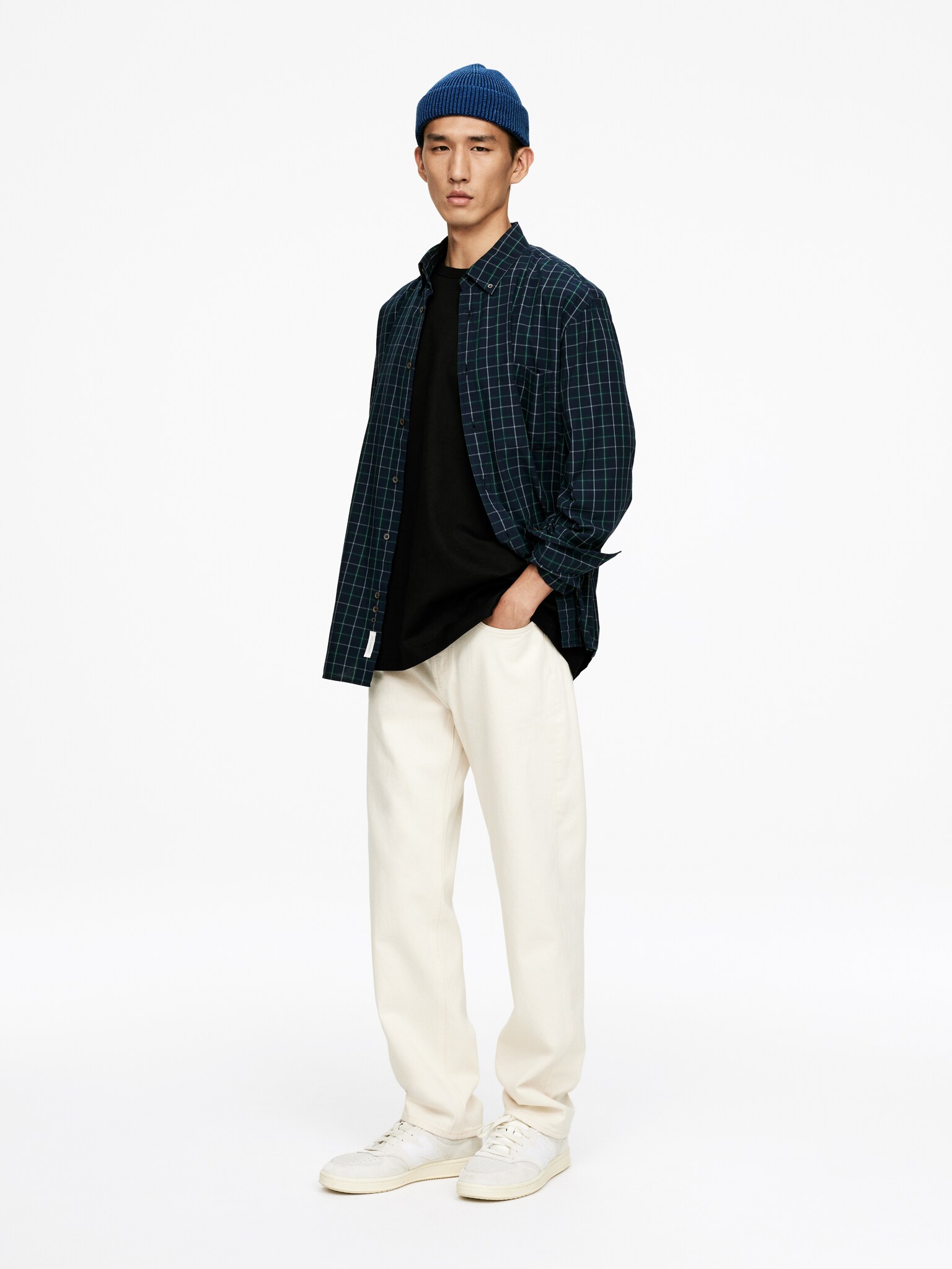 Oversized T-shirt (270 g/m²) - Sort/Hvid/Havre/Mørkeblå - 4