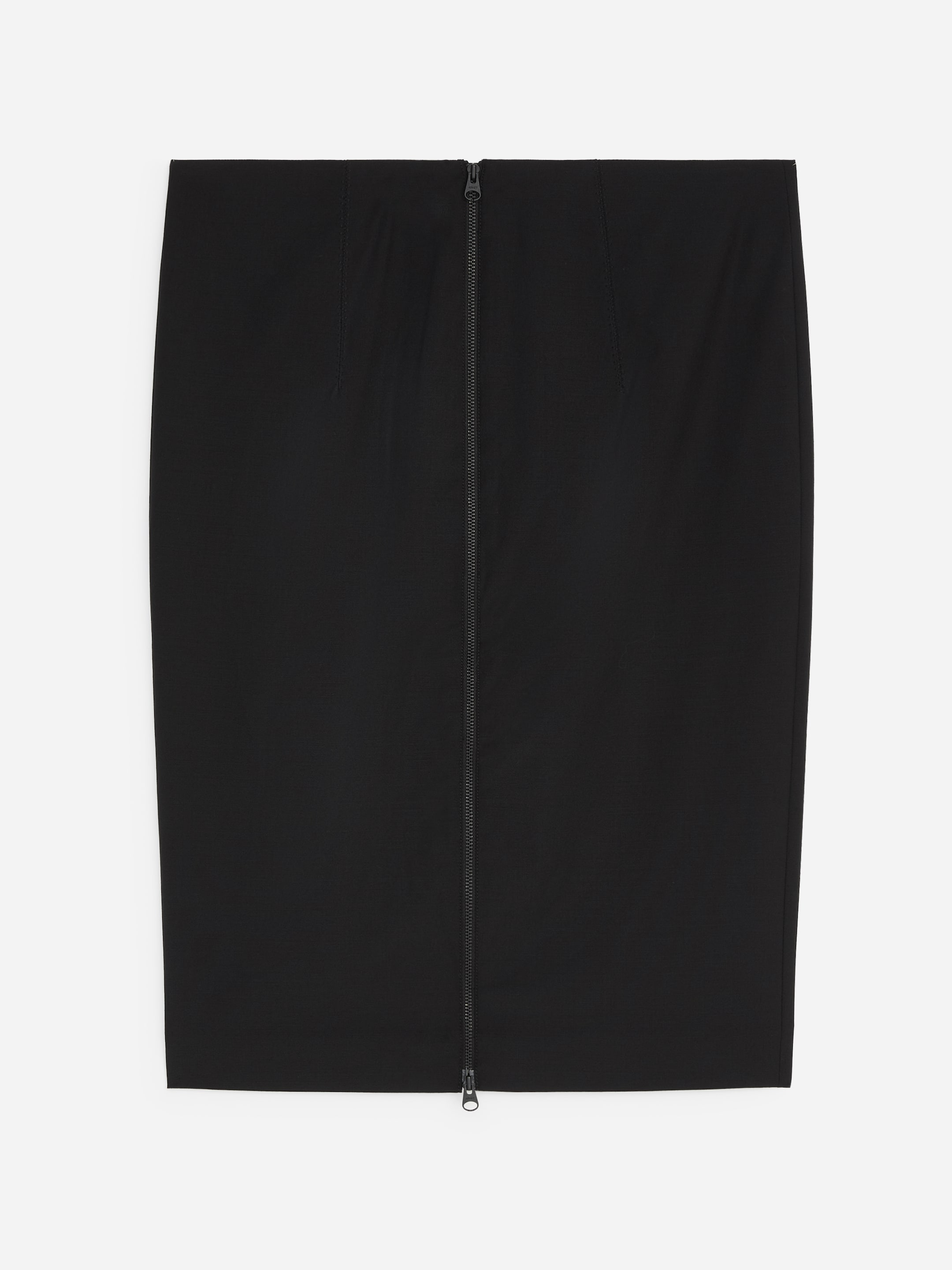 Wool Blend Pencil Skirt - Black - Slim fit - women - StillMedia/DescriptiveStillLife - 2