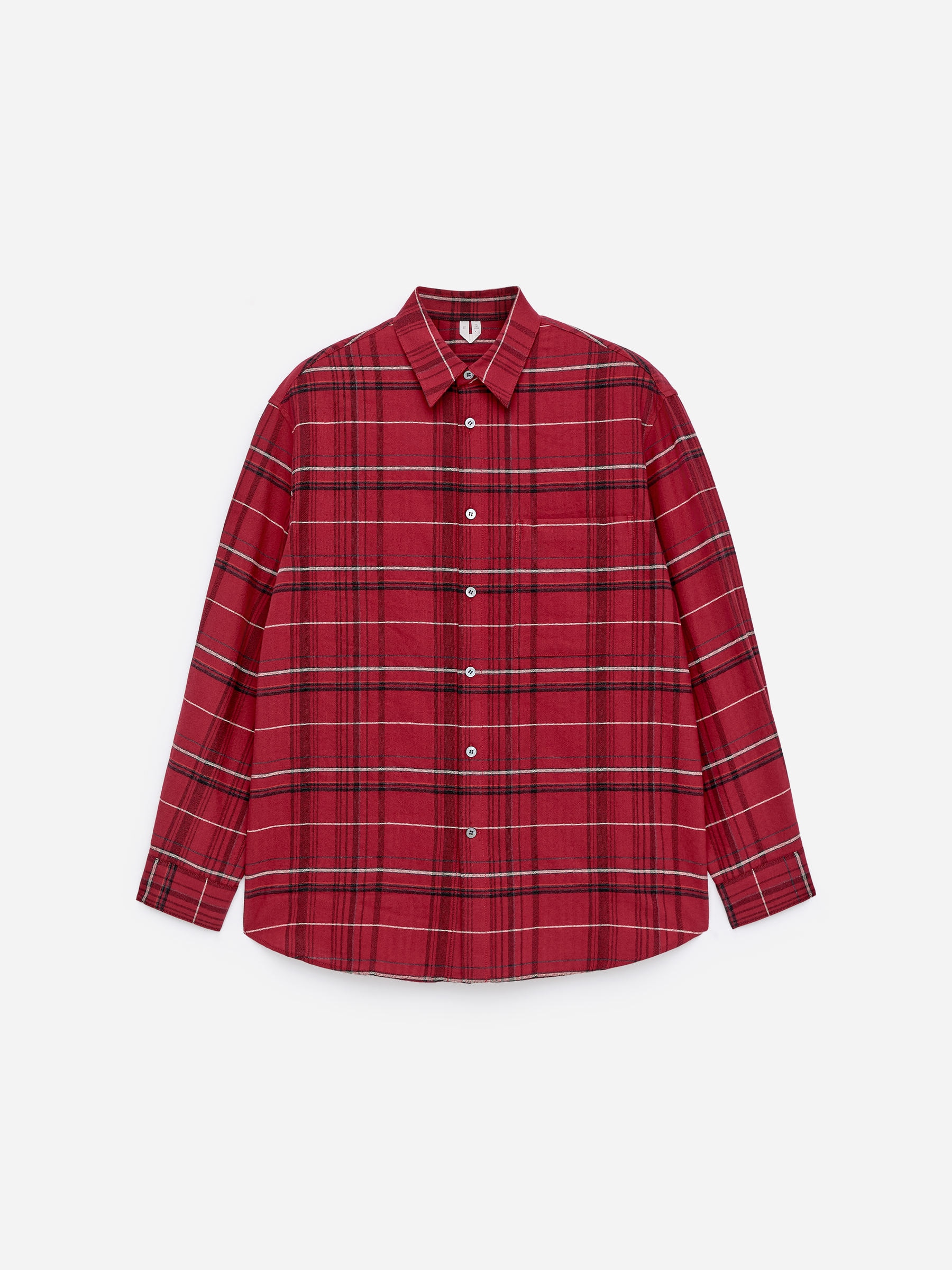 Relaxed Flannel Shirt-#852837-18005
