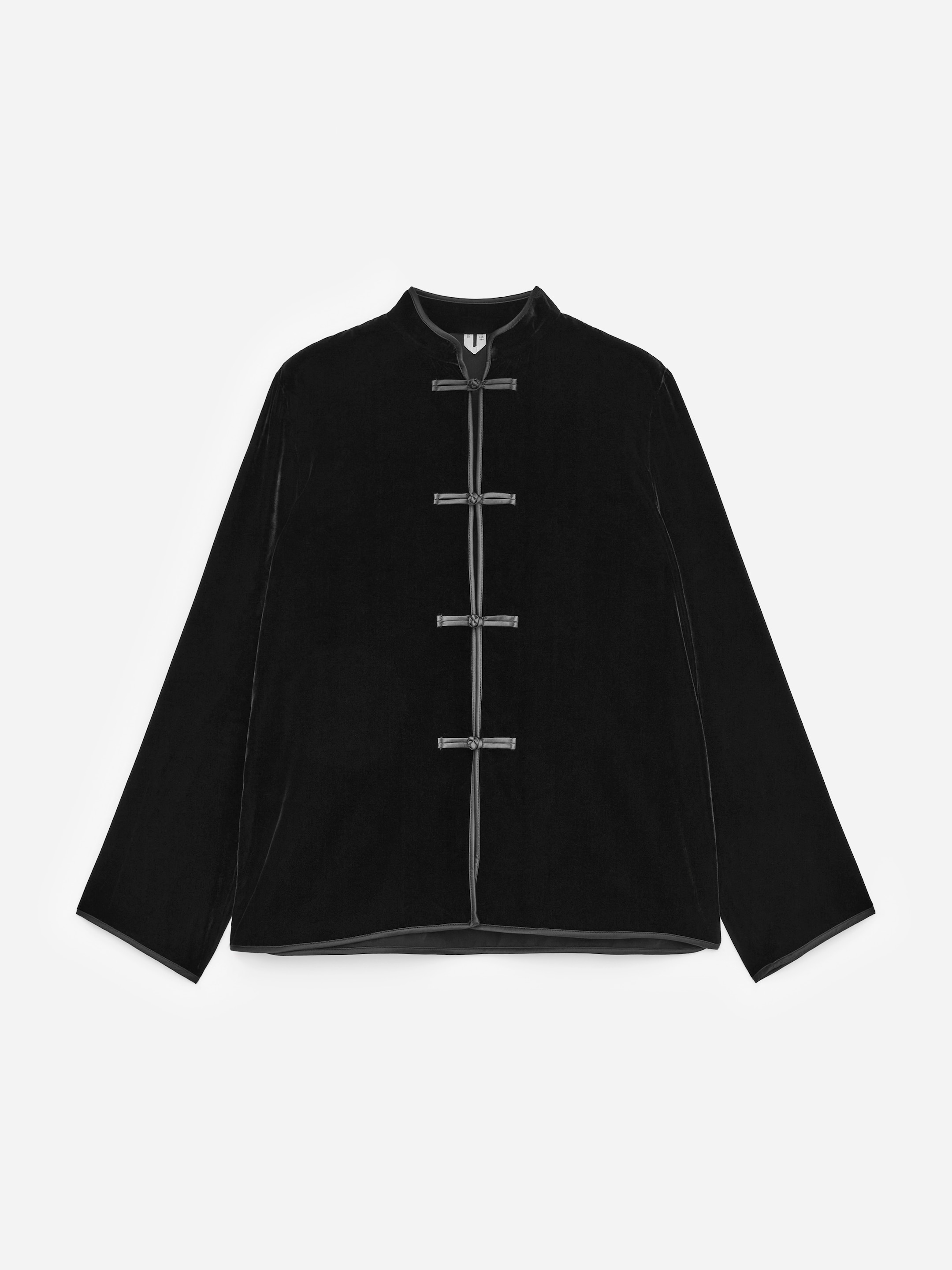 Viscose-Silk Velvet Overshirt - Black - Regular fit - Women - StillMedia/DescriptiveStillLife - 2
