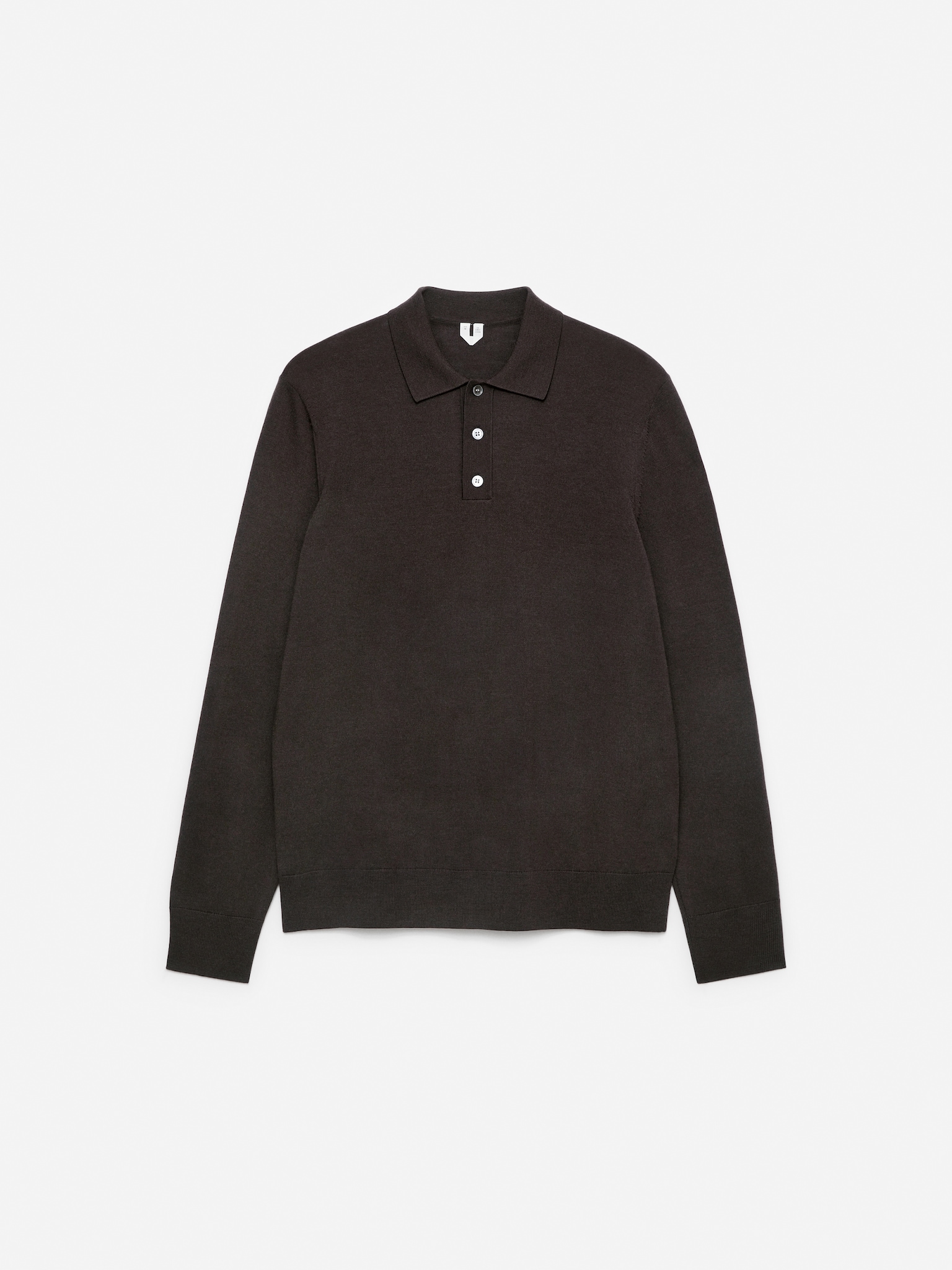 Merino Polo Jumper - Dark Brown/Dark Green/Dark Blue/Grey Melange/Black - 2