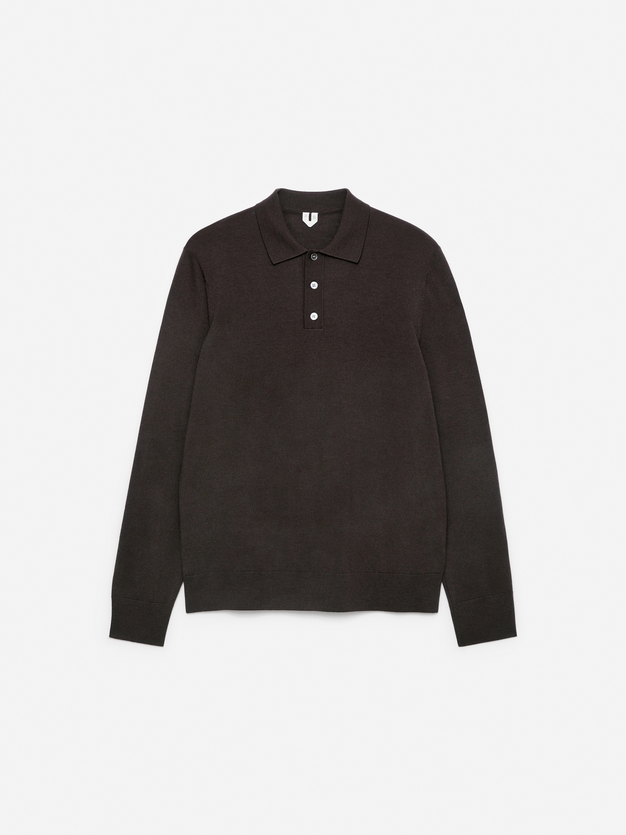 Polo shirt i merinoull-#3F3838-12689