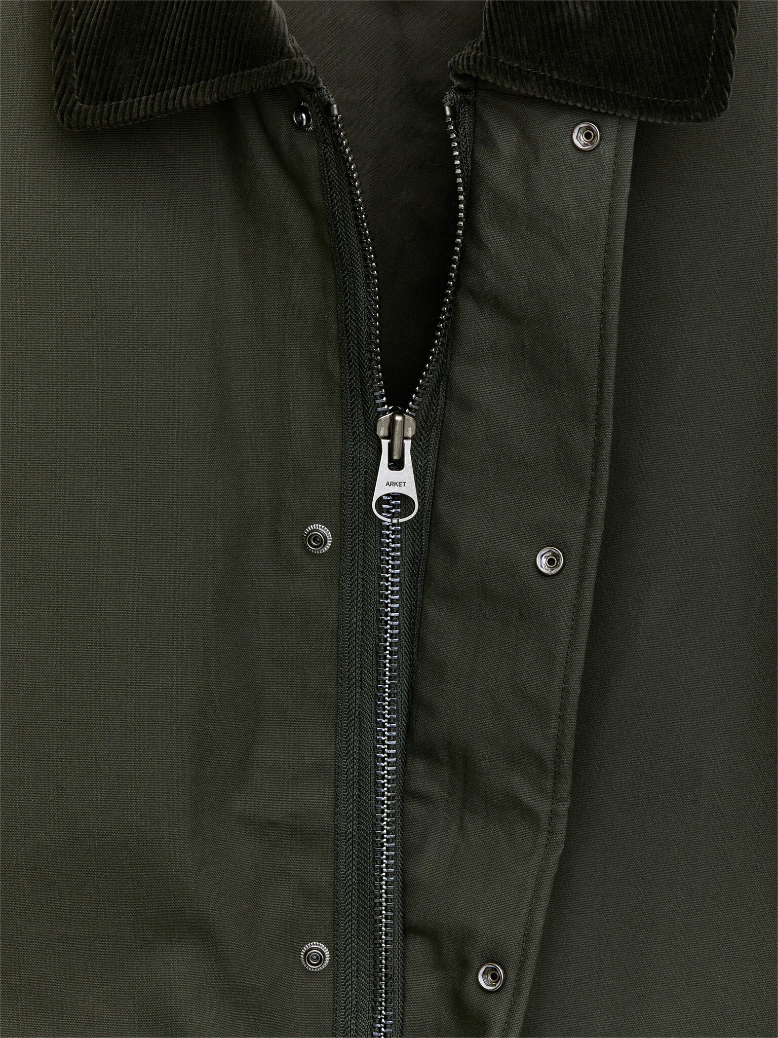 Waxed Cotton Jacket - Dark Green/Dark Blue - 4