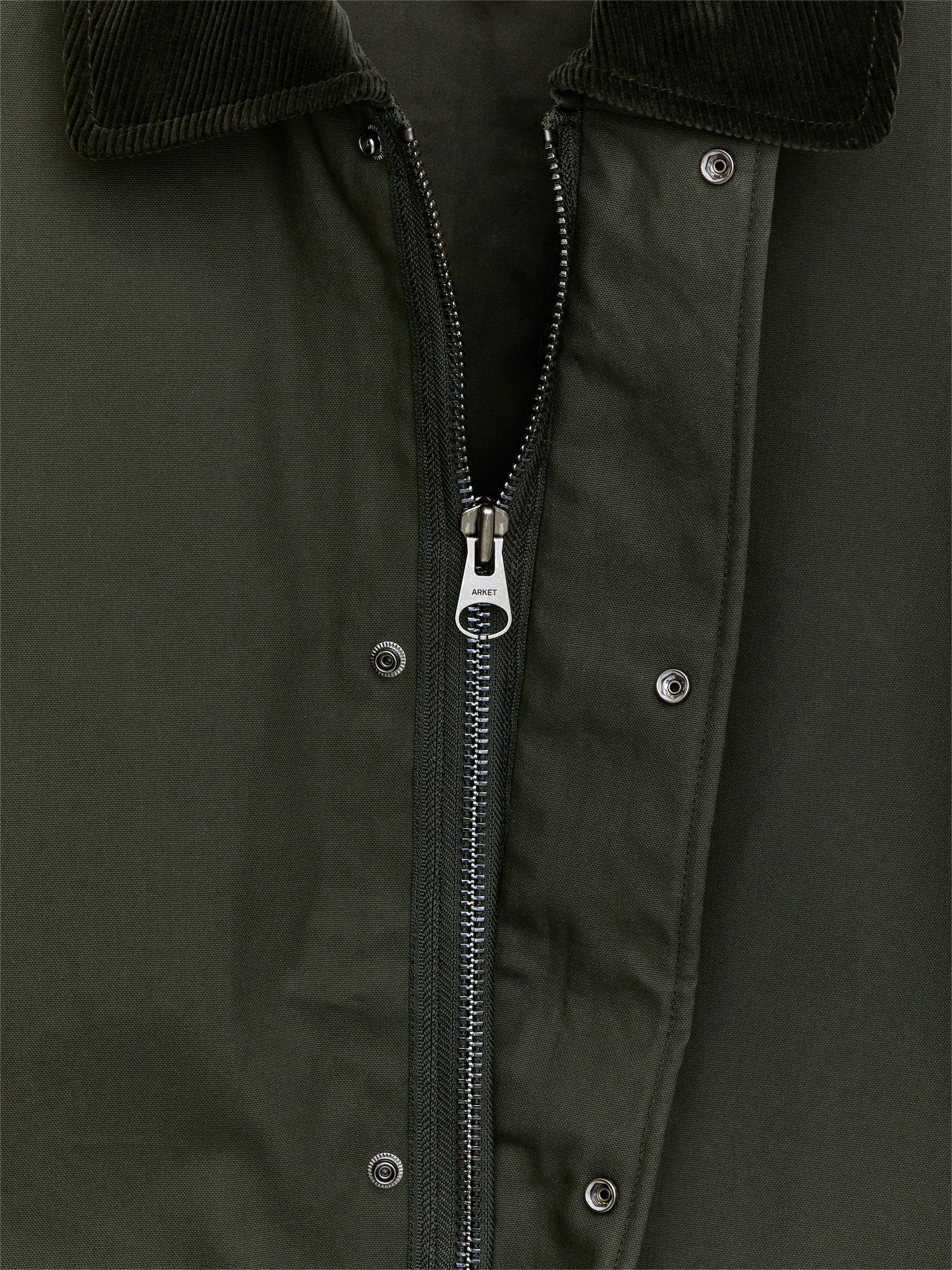 Veste en coton ciré - Vert foncé/Bleu foncé - 4
