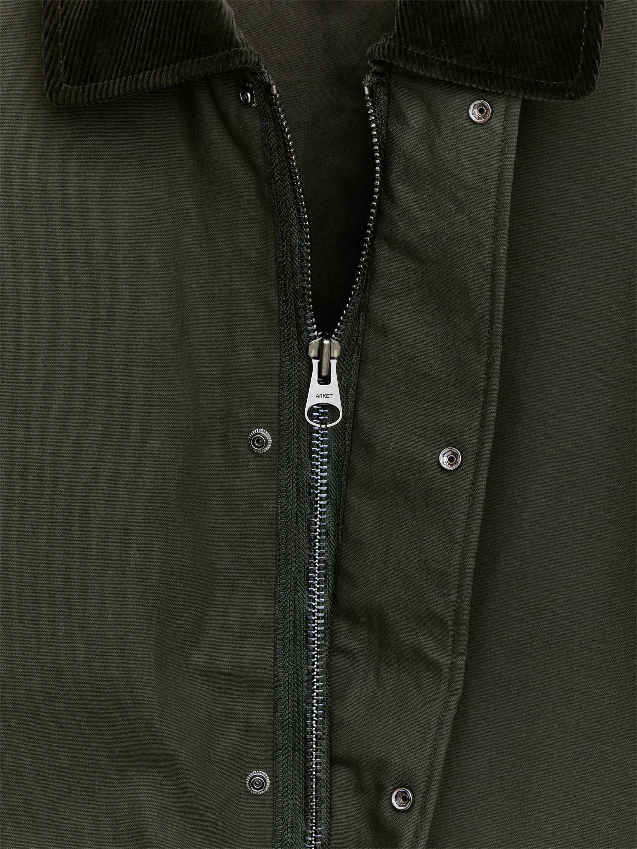 Jacke aus gewachster Baumwolle - Dunkelgrün - Regular Fit - Herren - StillMedia/DescriptiveDetail - 2
