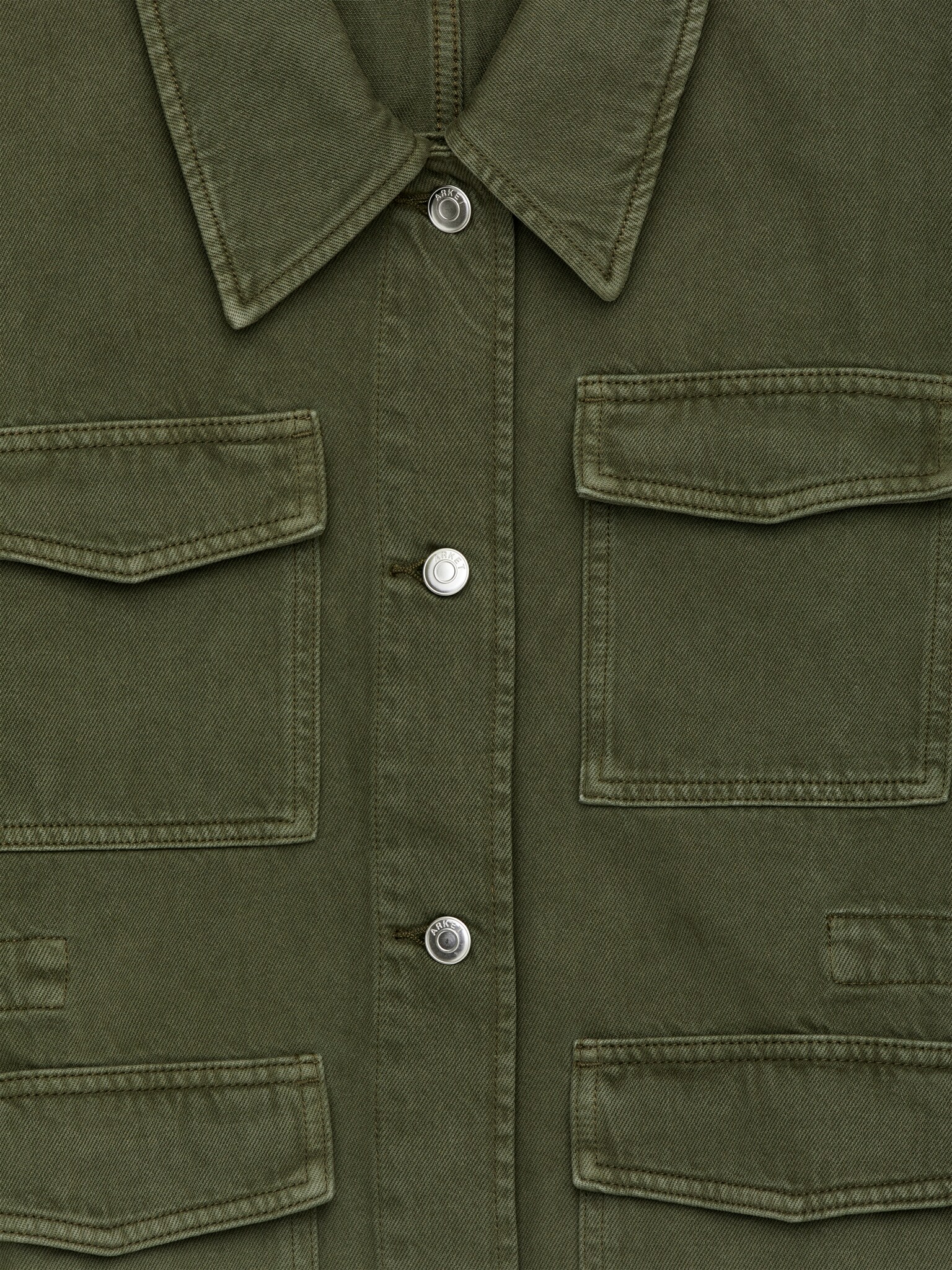 Veste en jean - Vert kaki - 2