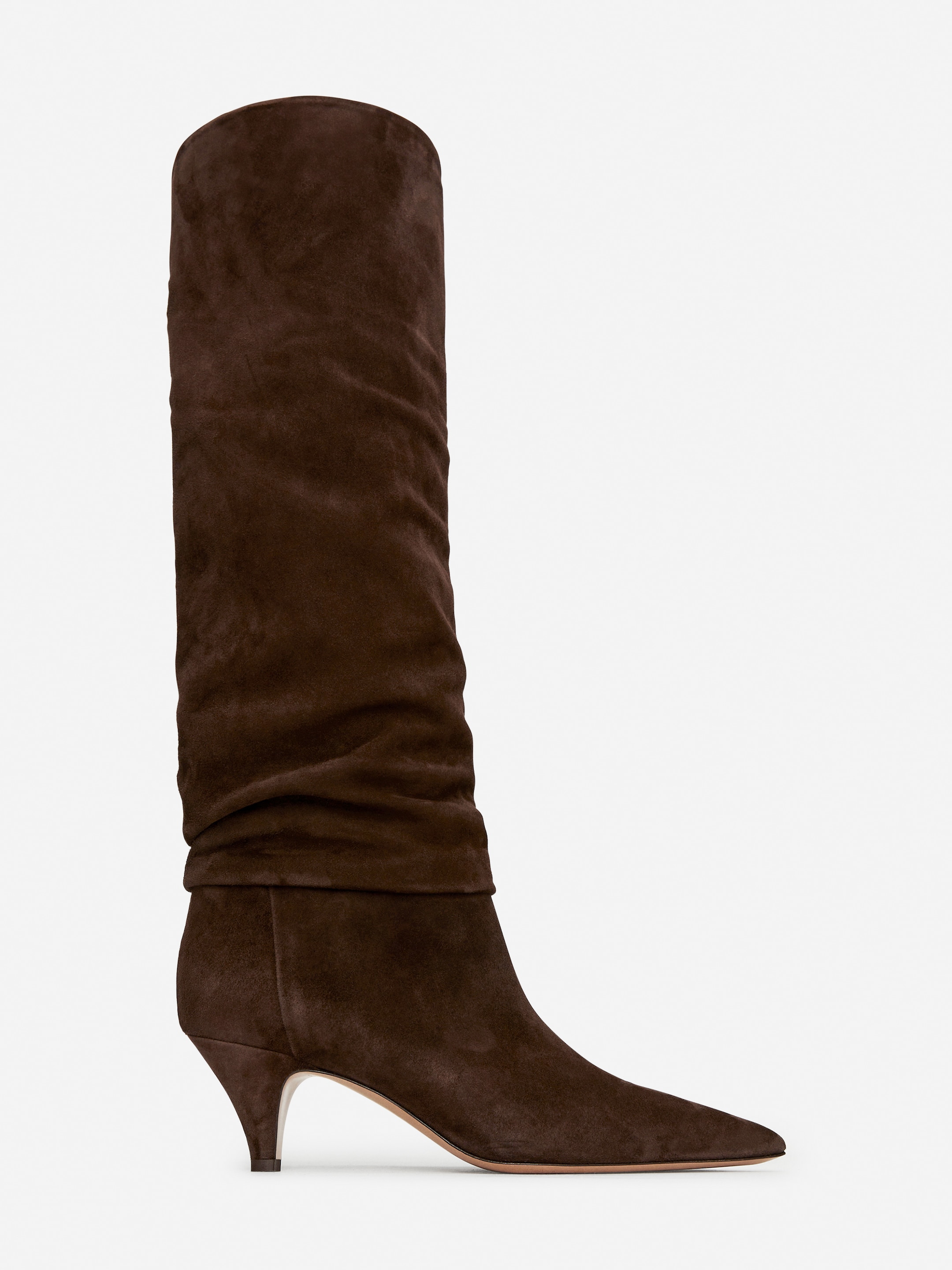 View larger image: Slouchy Suede Boots - Dark Brown - Ladies | H&M GB 1