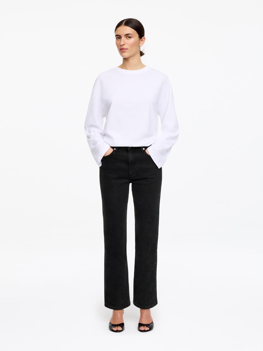 ARKET Women's  Jade Cropped Slim Jeans Black,  size 32
