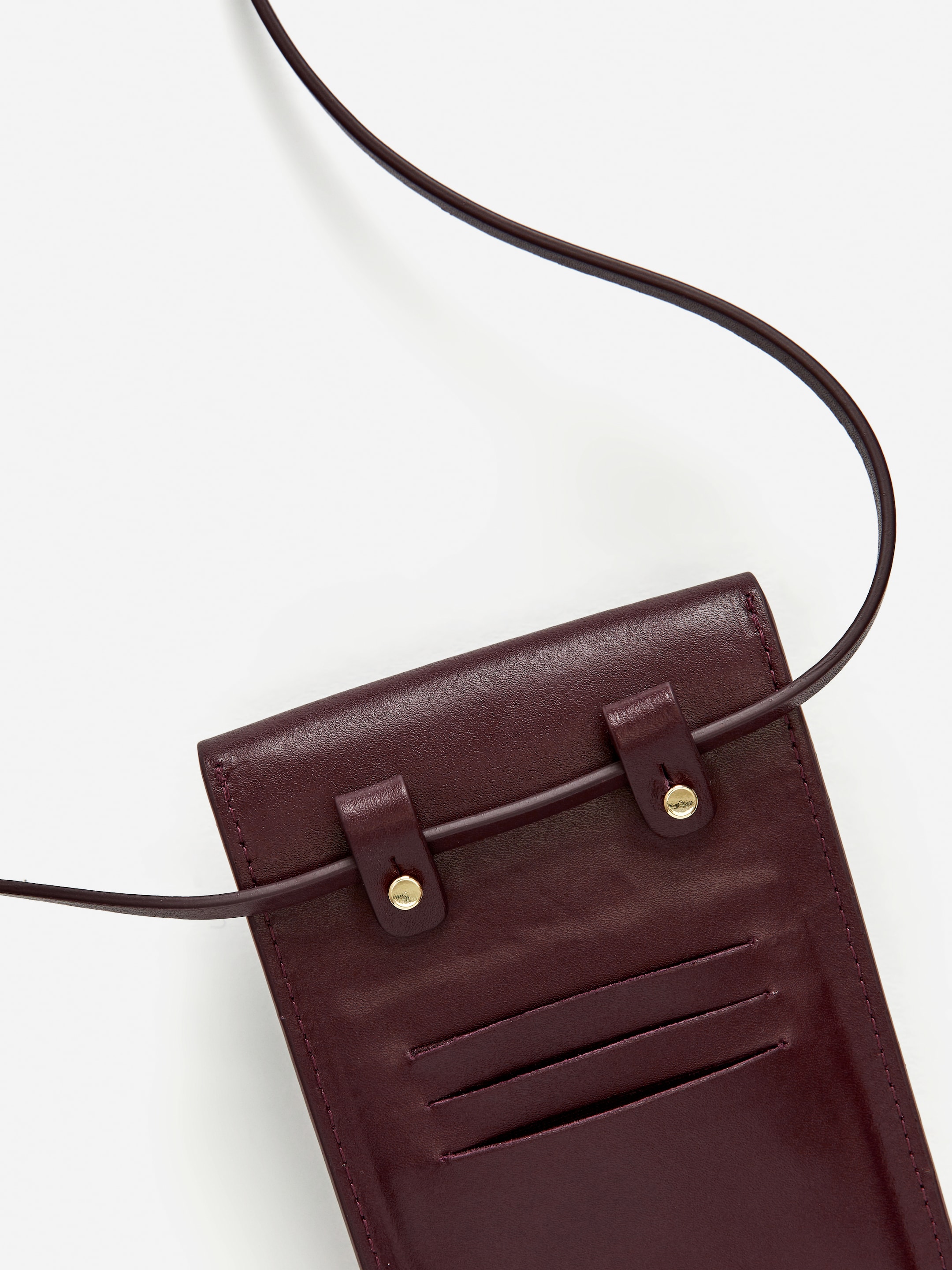 Custodia porta cellulare in pelle - Rosso scuro - Women - StillMedia/DescriptiveDetail - 1
