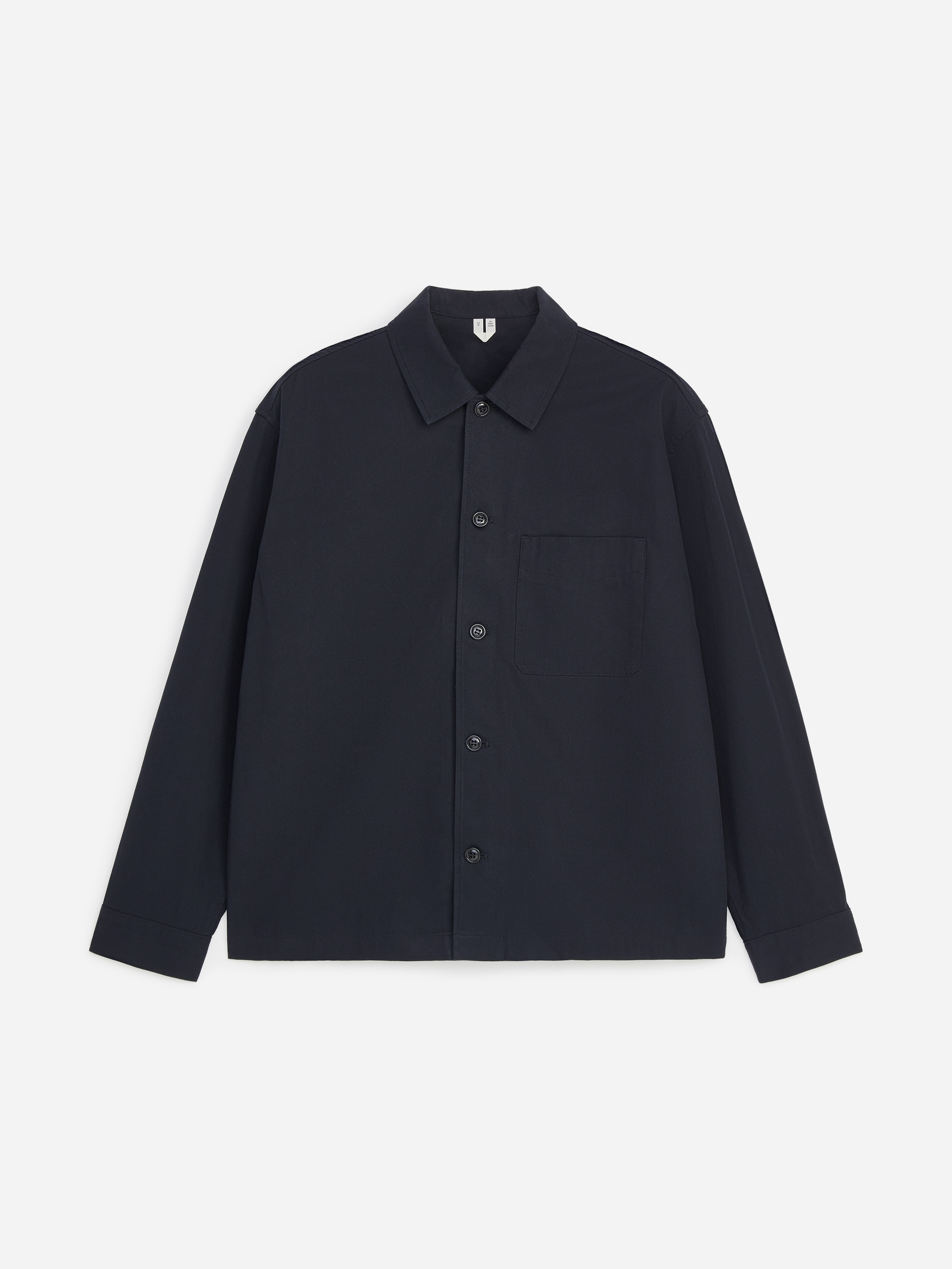 Katoenen overshirt - Donkerblauw
