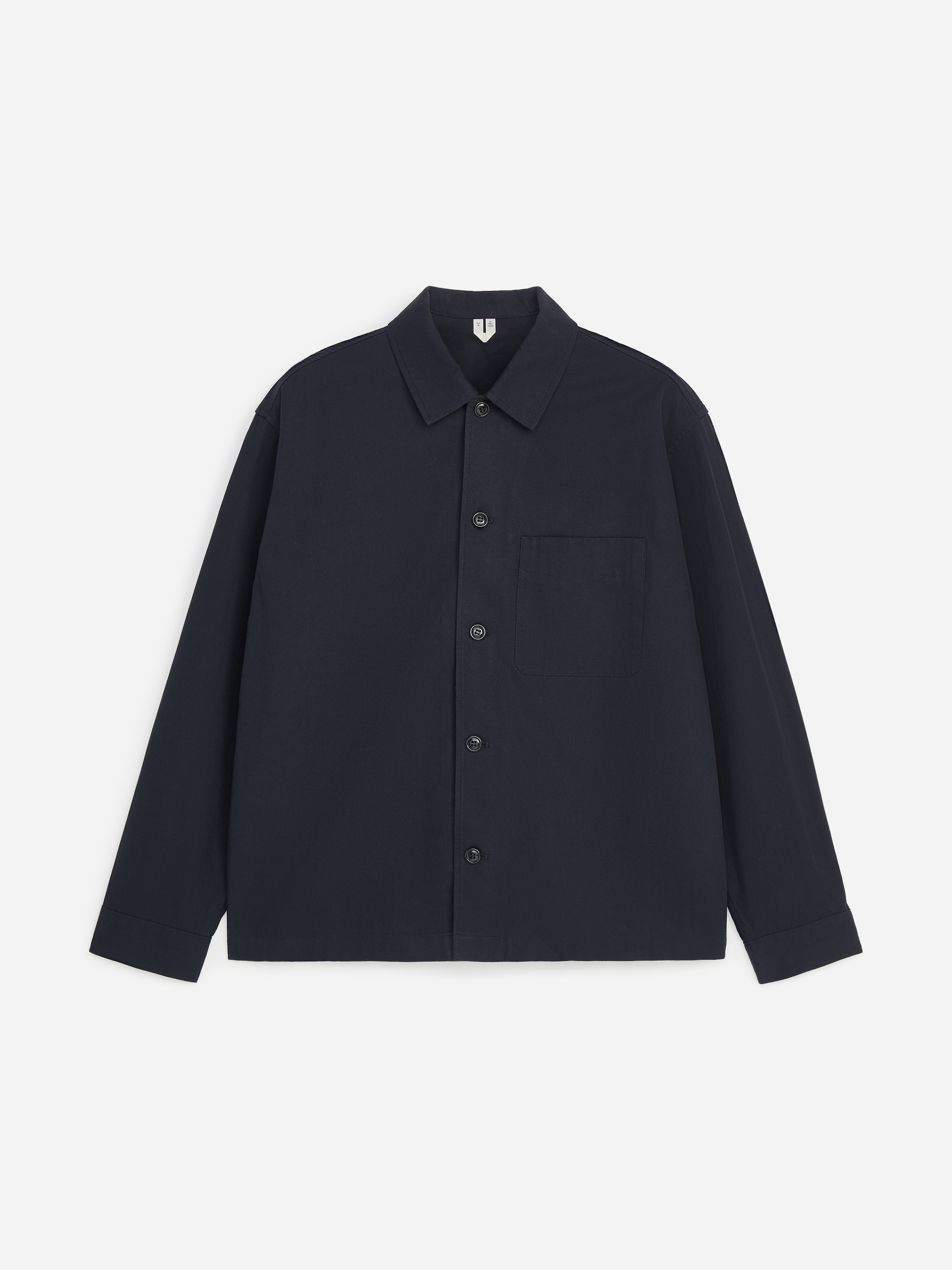 Cotton Overshirt - Dark Blue - Regular fit - men - StillMedia/DescriptiveStillLife - 1